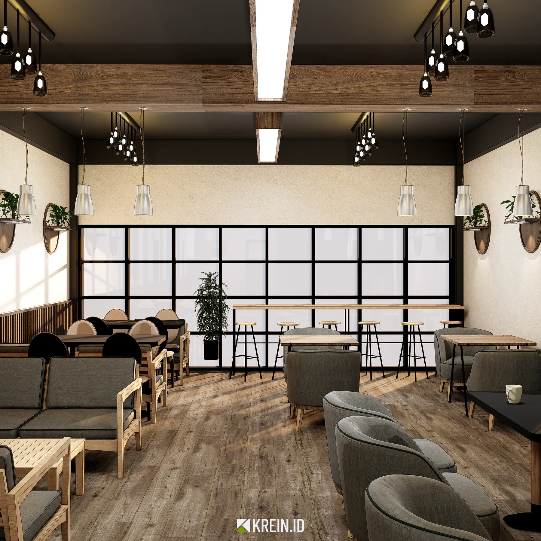 Cafe J Seven — J Seven Cafe — interior oleh KREIN Pekanbaru