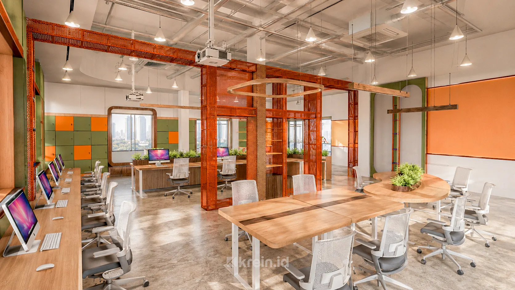 DAIKIN Office Design — Coworking Space — interior oleh KREIN Pekanbaru