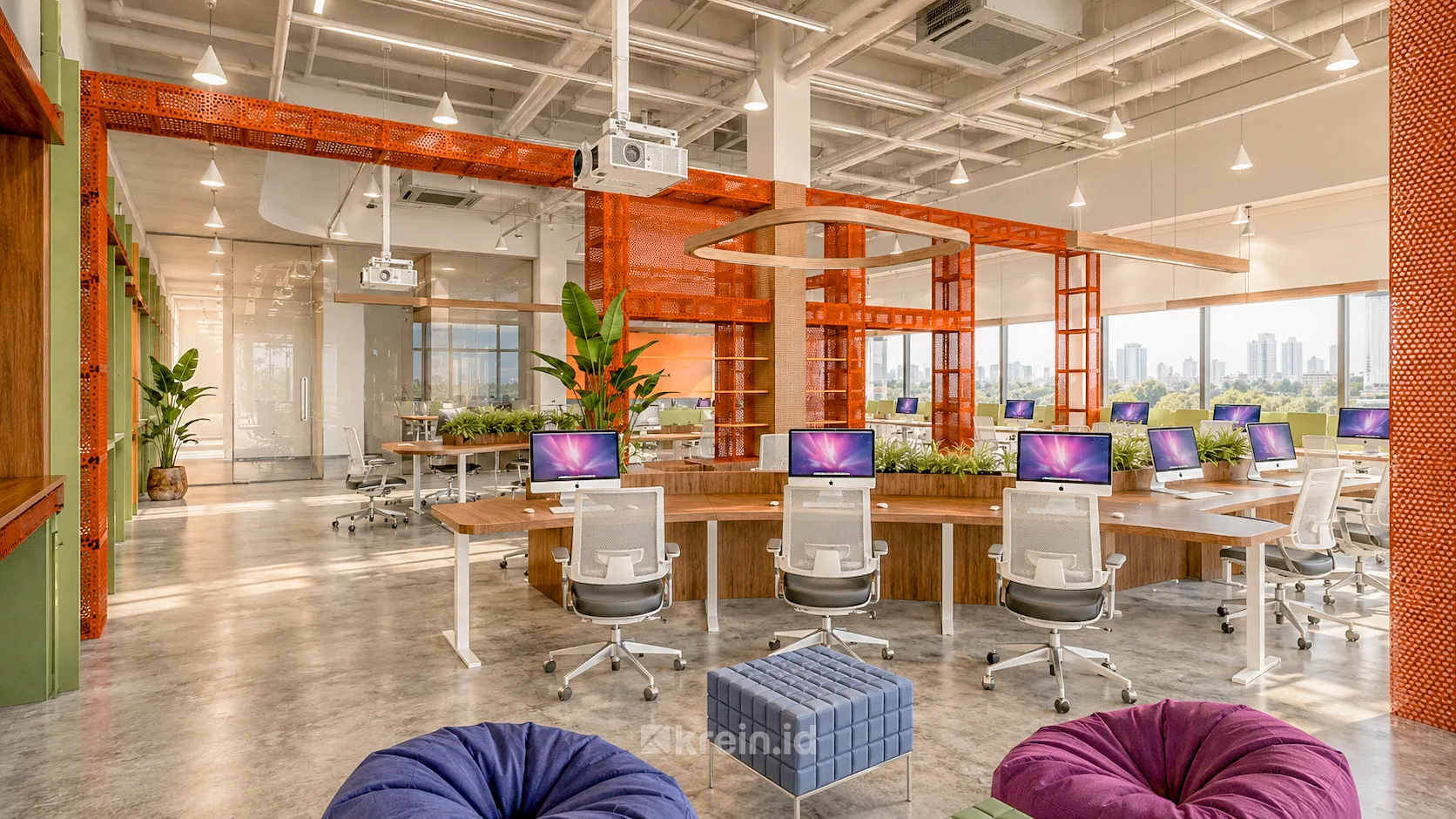DAIKIN Office Design — Coworking Space — interior oleh KREIN Pekanbaru