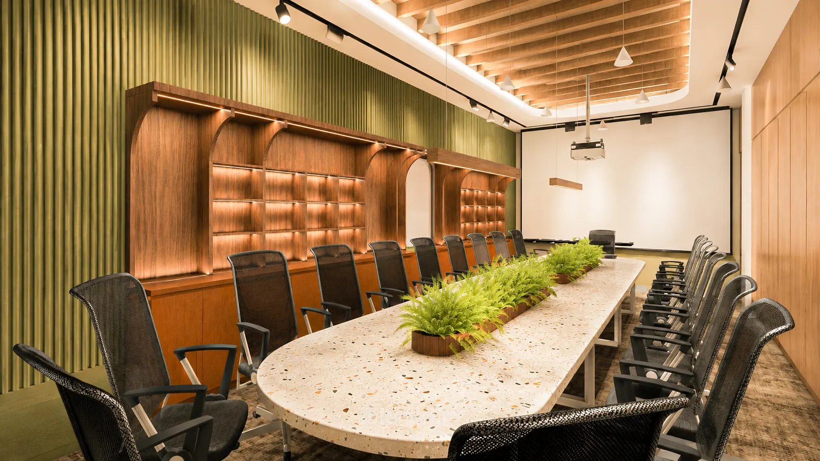 DAIKIN Office Design — Meeting Room — interior oleh KREIN Pekanbaru