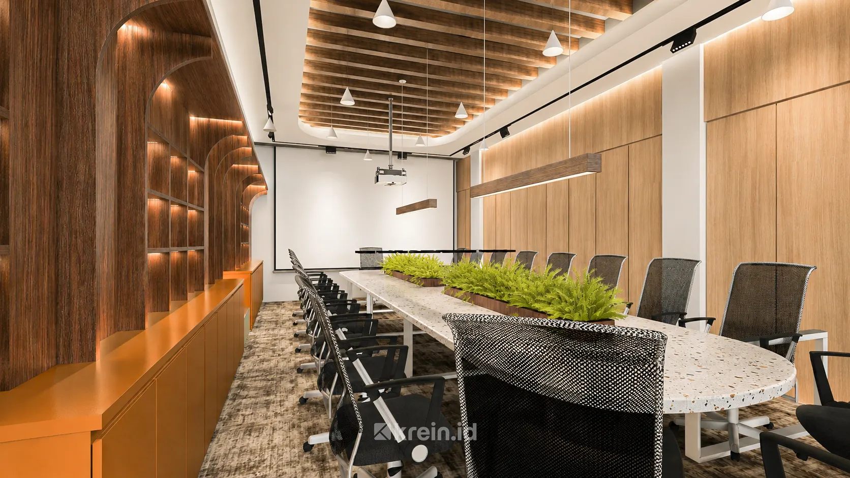 DAIKIN Office Design — Meeting Room — interior oleh KREIN Pekanbaru