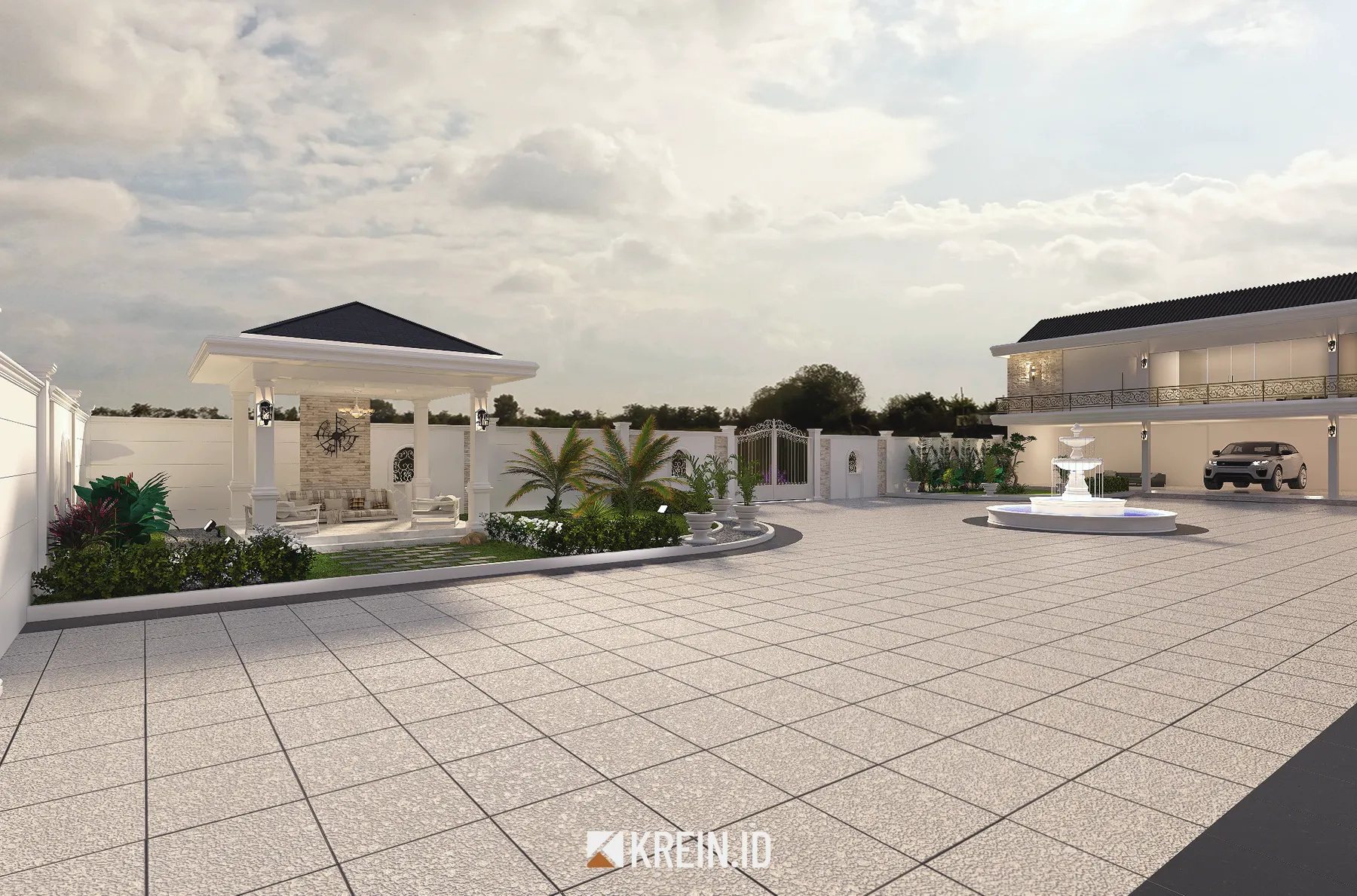 Design Rumah Mrs. DWI — Exterior — interior oleh KREIN Pekanbaru