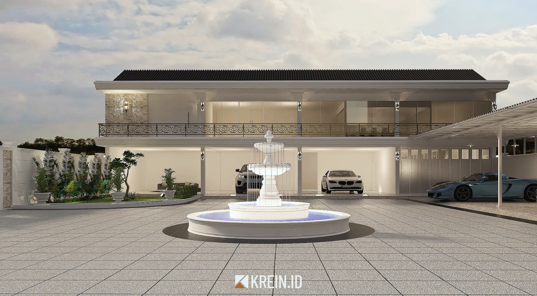 Design Rumah Mrs. DWI — Exterior — interior oleh KREIN Pekanbaru
