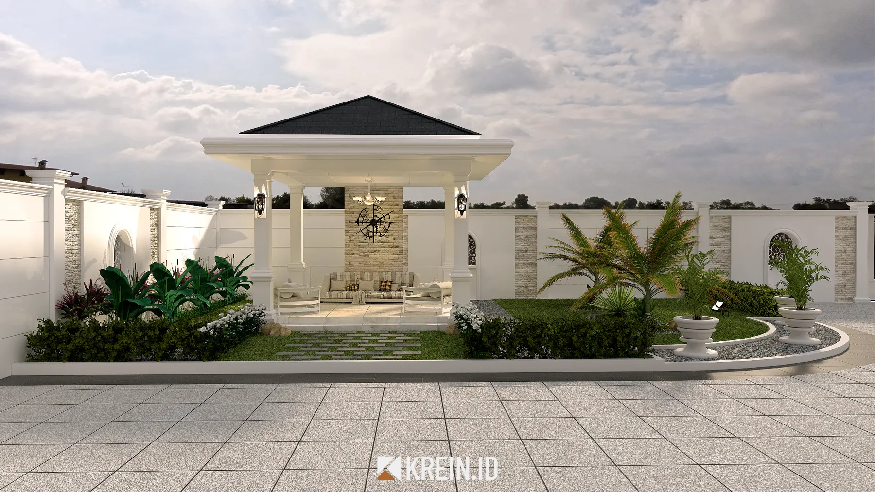 Design Rumah Mrs. DWI — Exterior — interior oleh KREIN Pekanbaru