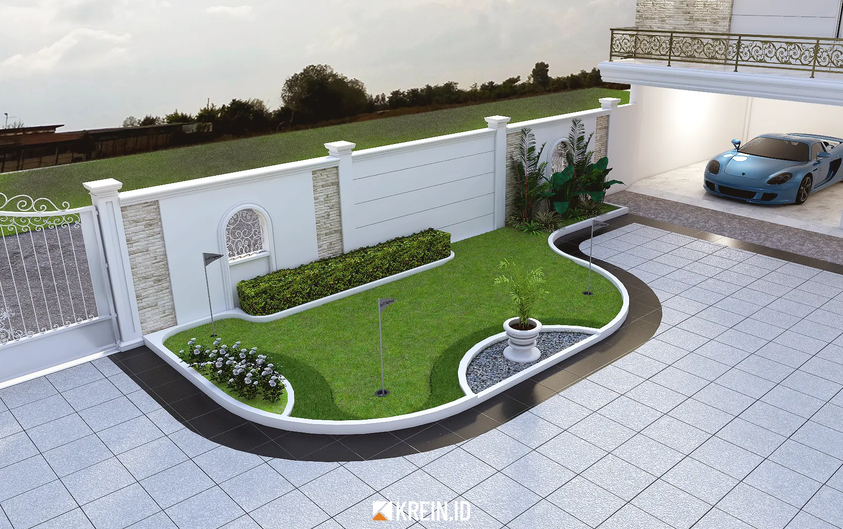 Design Rumah Mrs. DWI — Exterior — interior oleh KREIN Pekanbaru