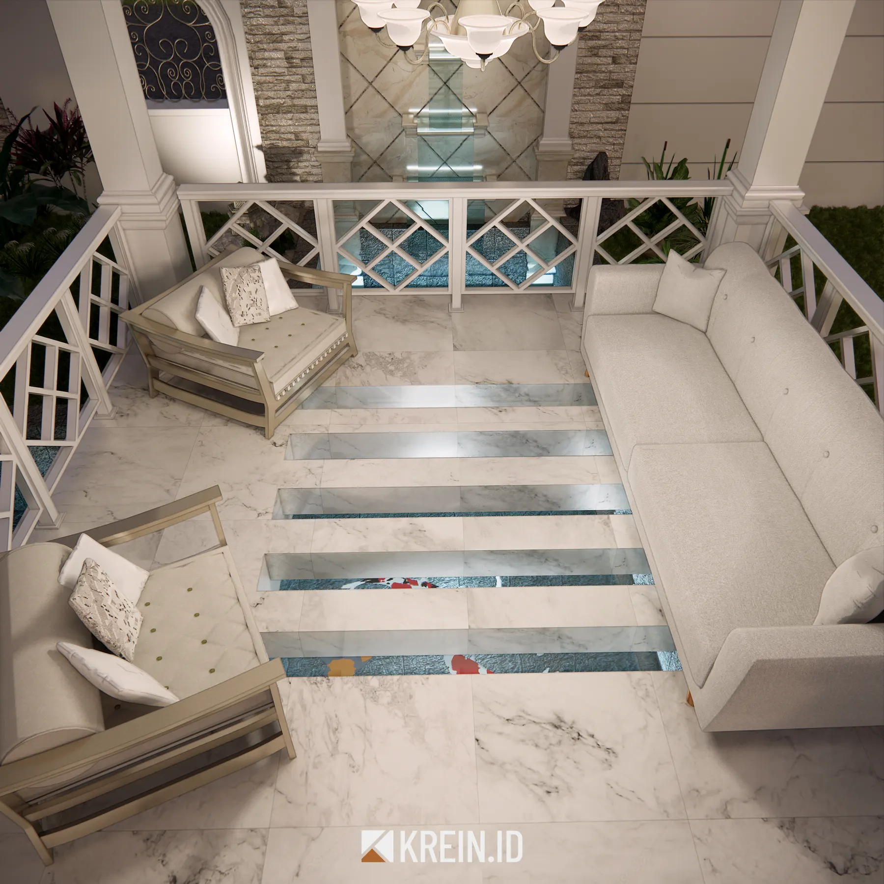 Design Rumah Mrs. DWI — Exterior — interior oleh KREIN Pekanbaru