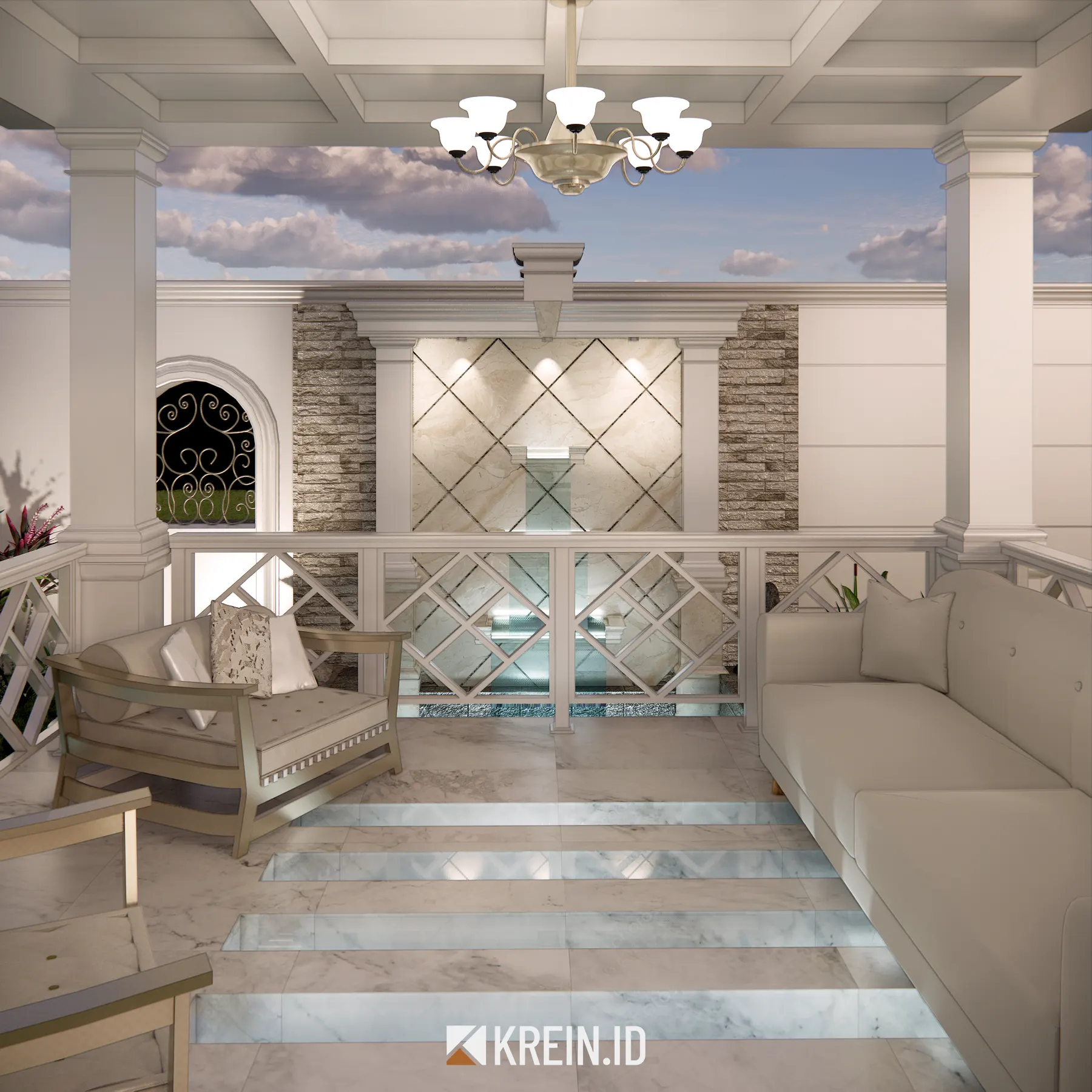 Design Rumah Mrs. DWI — Exterior — interior oleh KREIN Pekanbaru