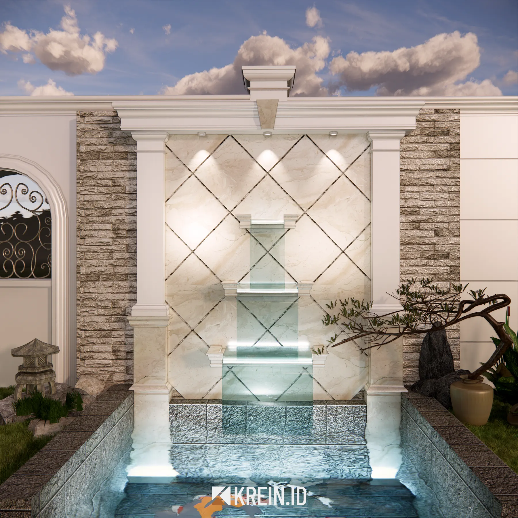 Design Rumah Mrs. DWI — Exterior — interior oleh KREIN Pekanbaru