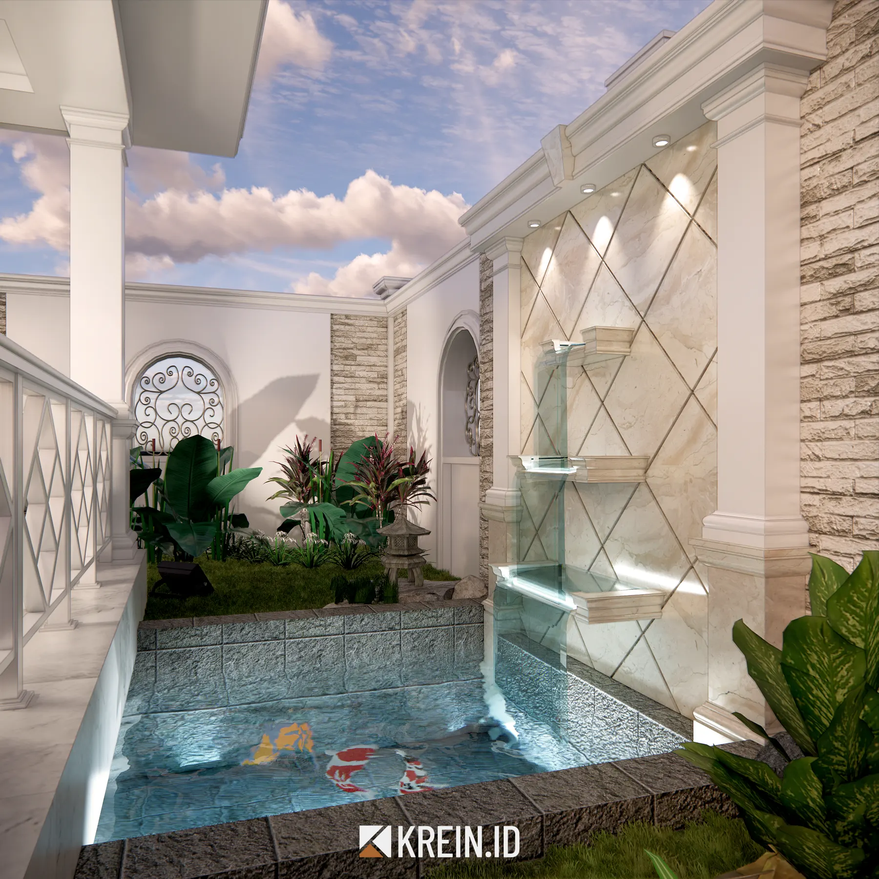 Design Rumah Mrs. DWI — Exterior — interior oleh KREIN Pekanbaru