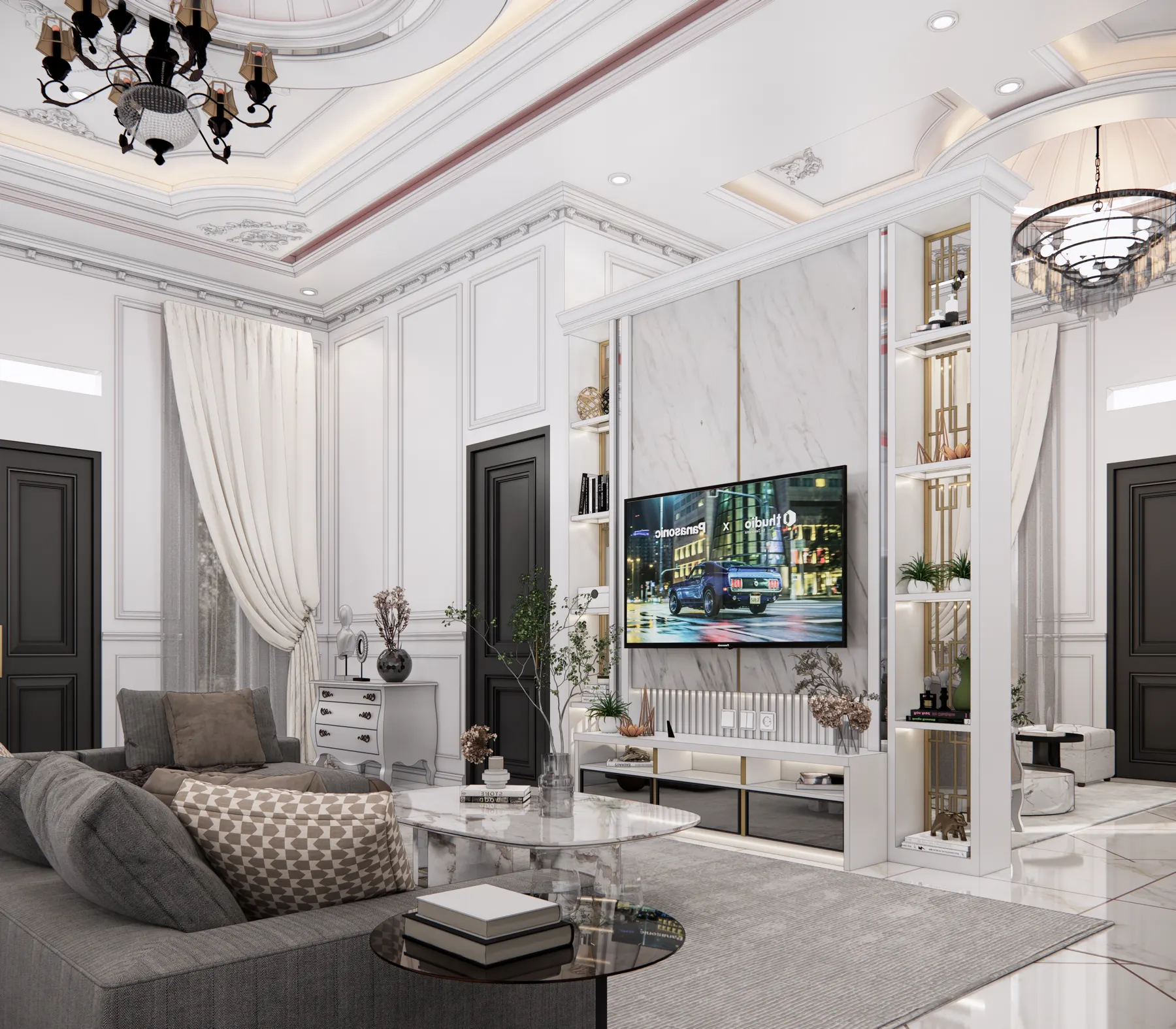Interior Rumah Mr. AMR — LIving Room — interior oleh KREIN Pekanbaru