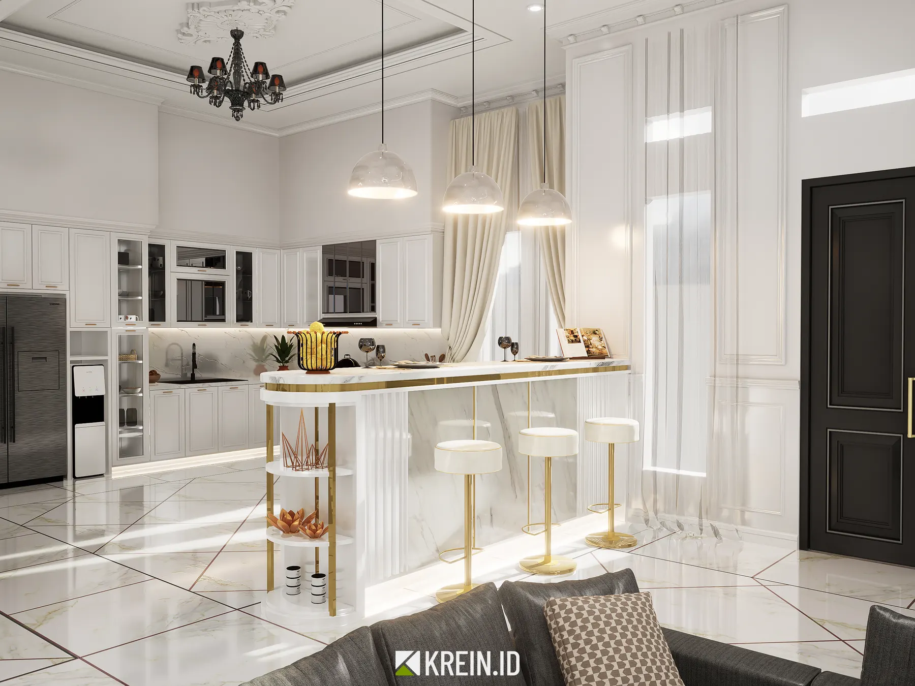 Interior Rumah Mr. AMR — LIving Room — interior oleh KREIN Pekanbaru