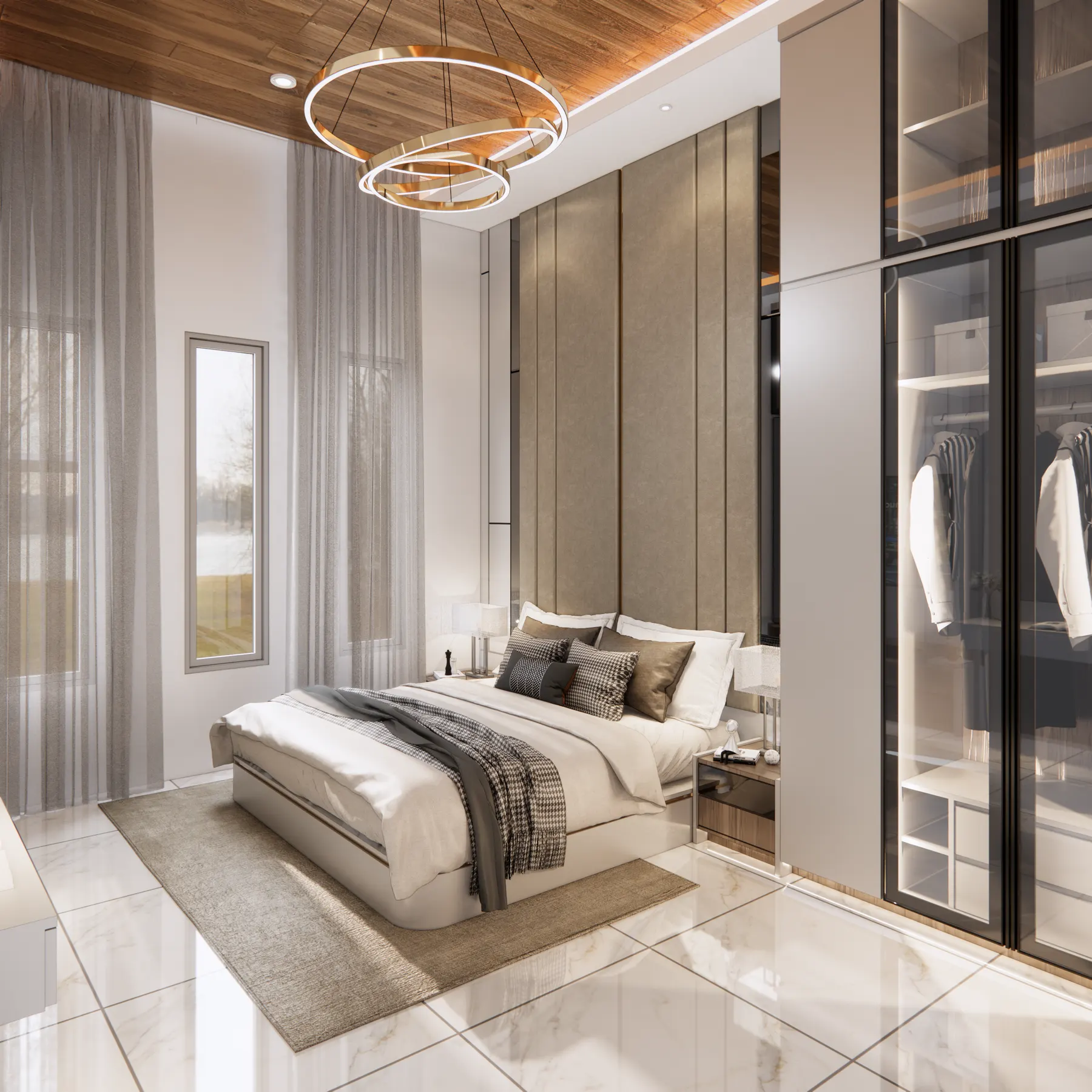 Interior Rumah Mr. AMR — Master Bedroom — interior oleh KREIN Pekanbaru