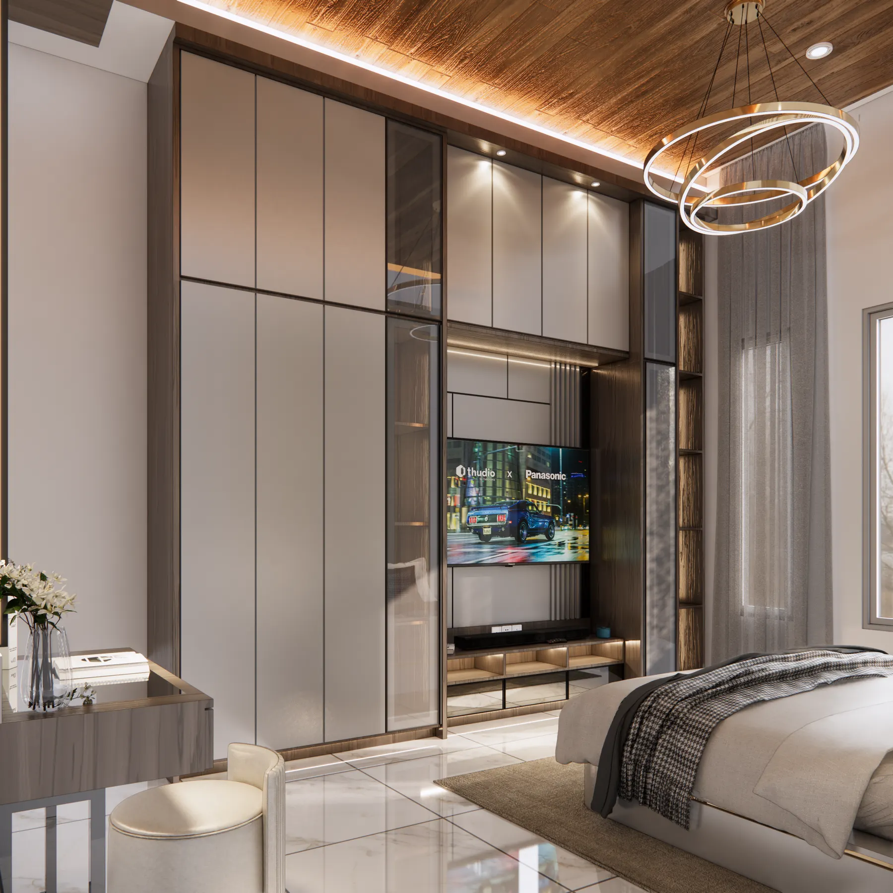 Interior Rumah Mr. AMR — Master Bedroom — interior oleh KREIN Pekanbaru