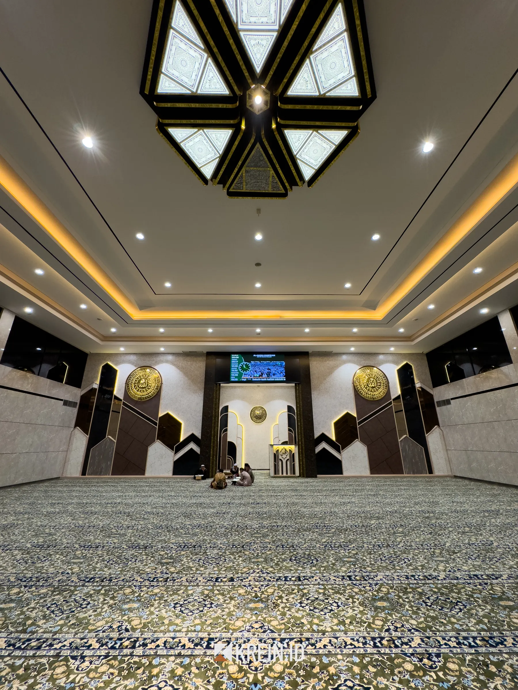 Masjid Al Husna Marpoyan — Real Result — interior oleh KREIN Pekanbaru