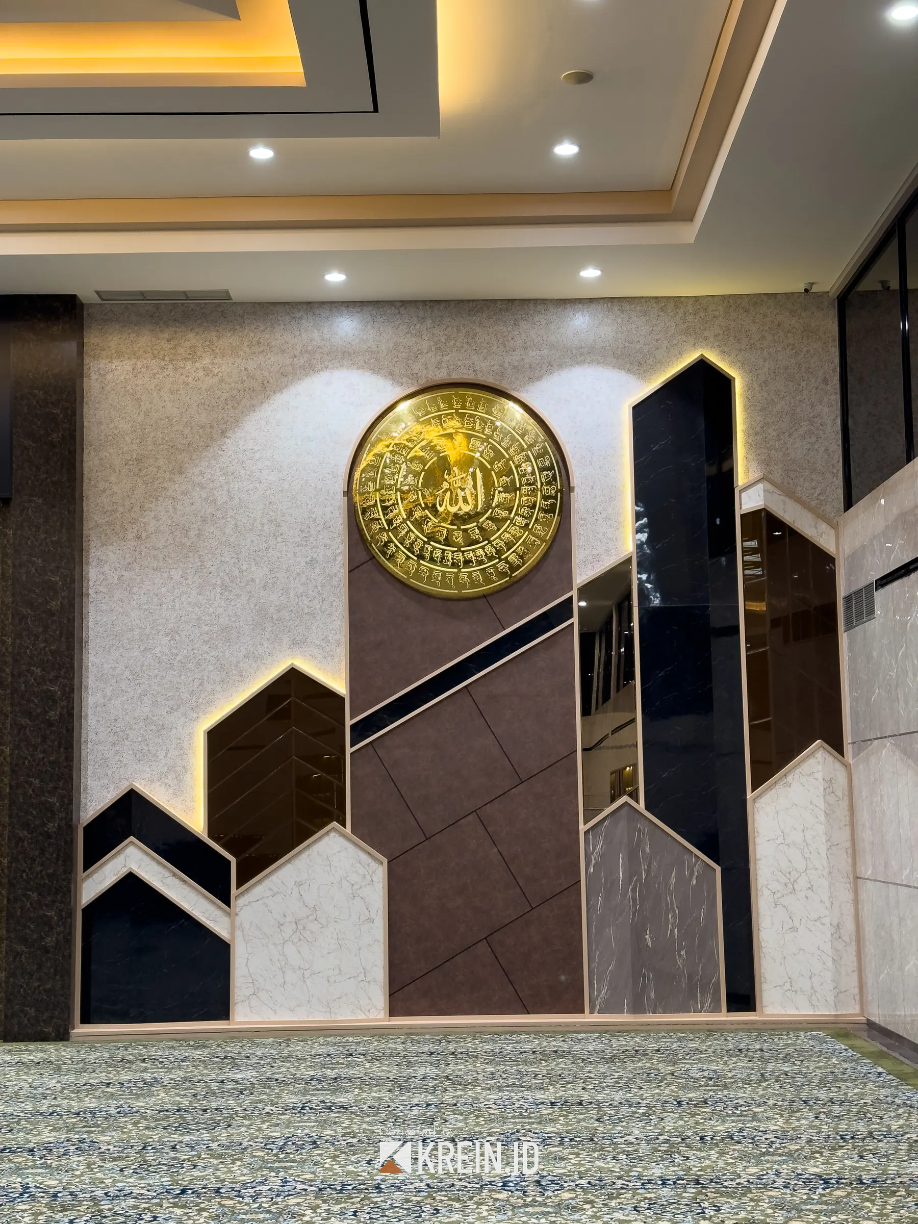 Masjid Al Husna Marpoyan — Real Result — interior oleh KREIN Pekanbaru
