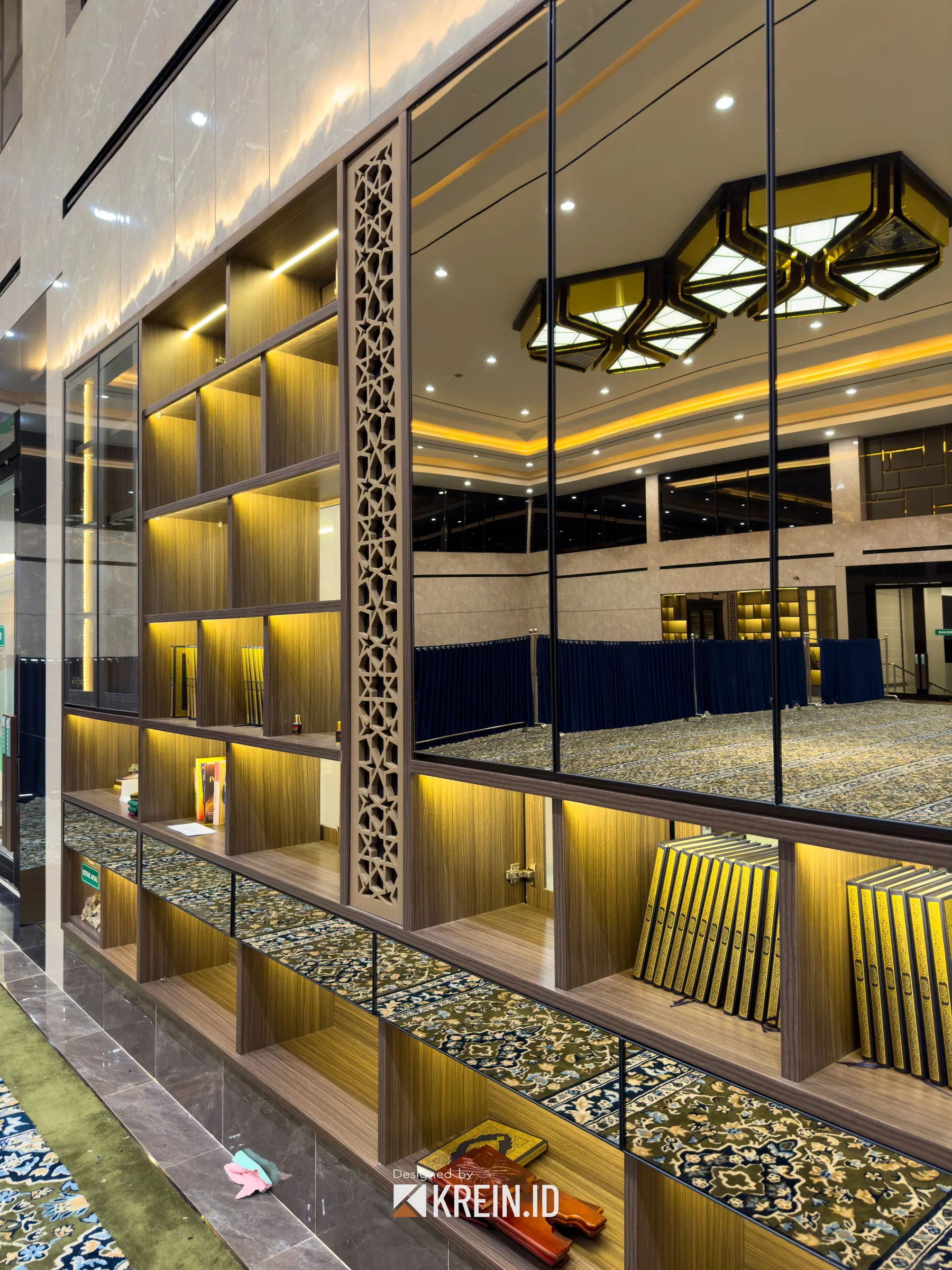 Masjid Al Husna Marpoyan — Real Result — interior oleh KREIN Pekanbaru