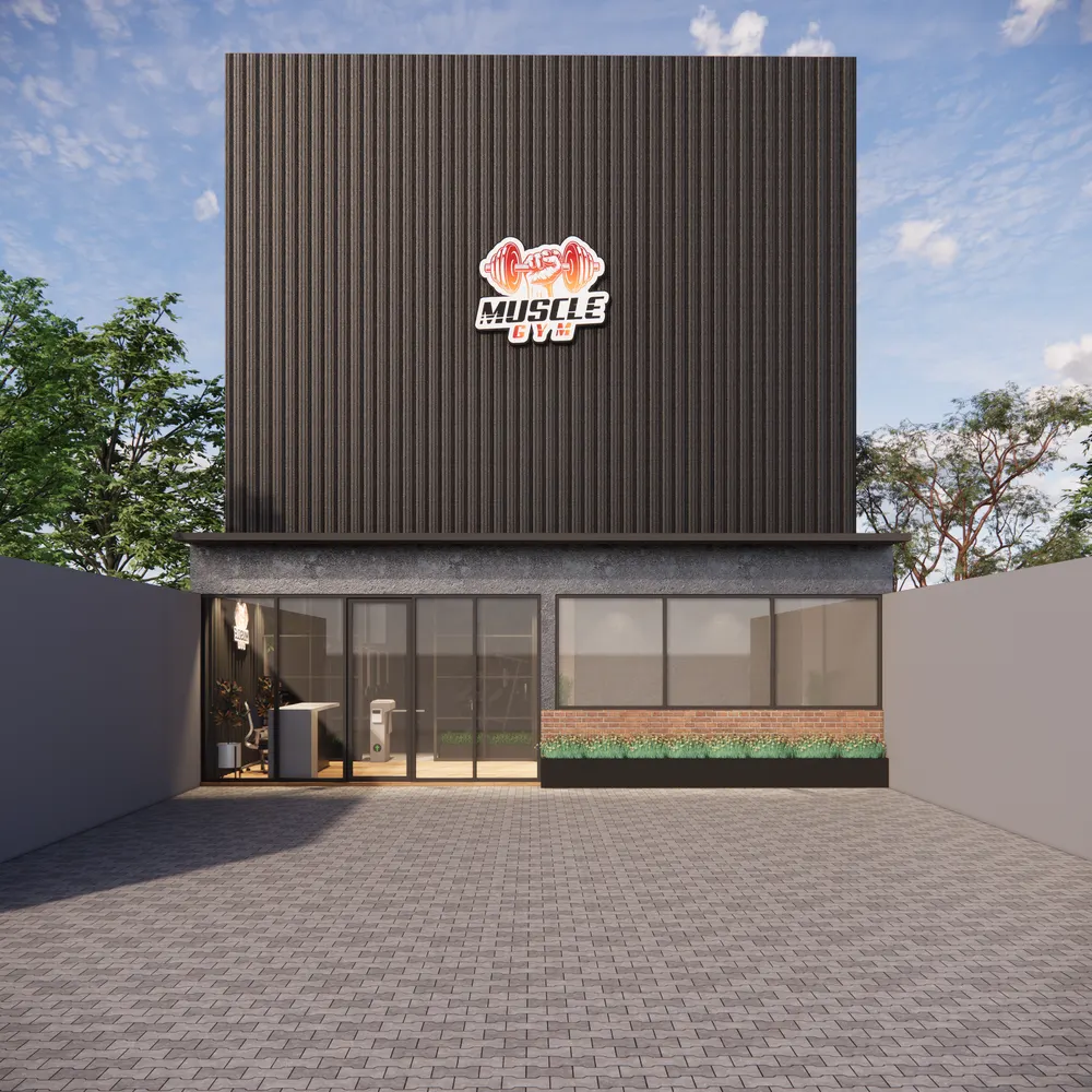 Muscle Gym — proyek interior oleh KREIN Pekanbaru