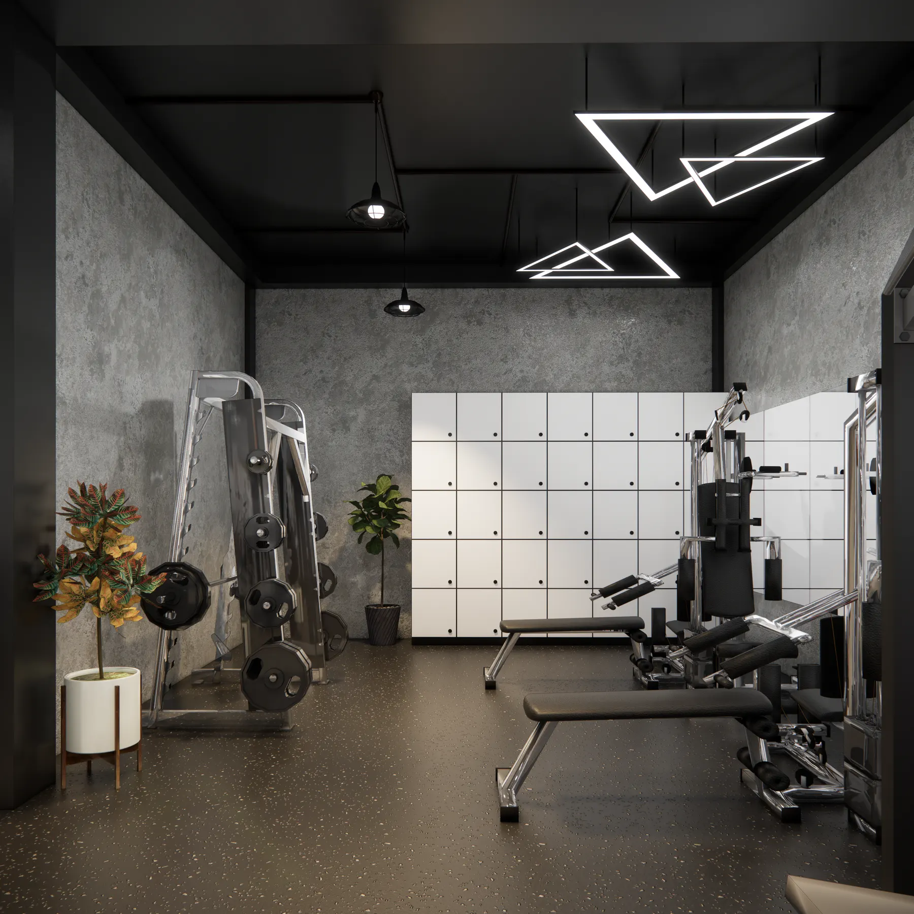 Muscle Gym — Gym — interior oleh KREIN Pekanbaru