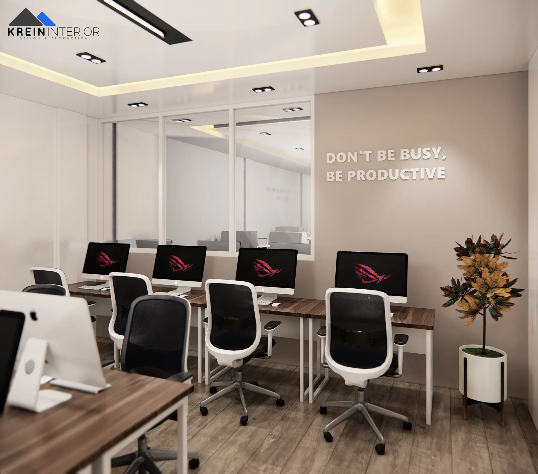 Mutu International — Office Room — interior oleh KREIN Pekanbaru