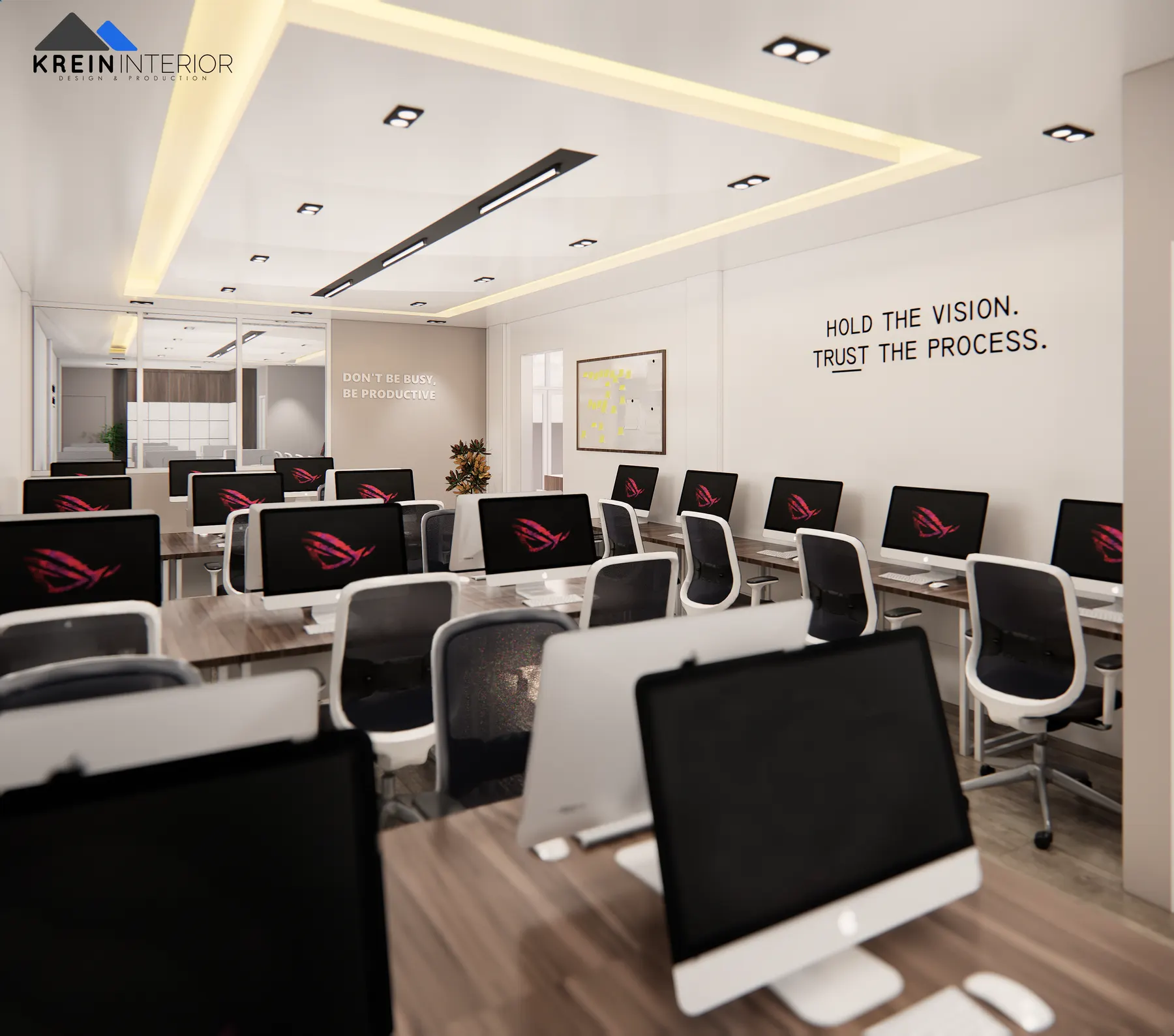 Mutu International — Office Room — interior oleh KREIN Pekanbaru