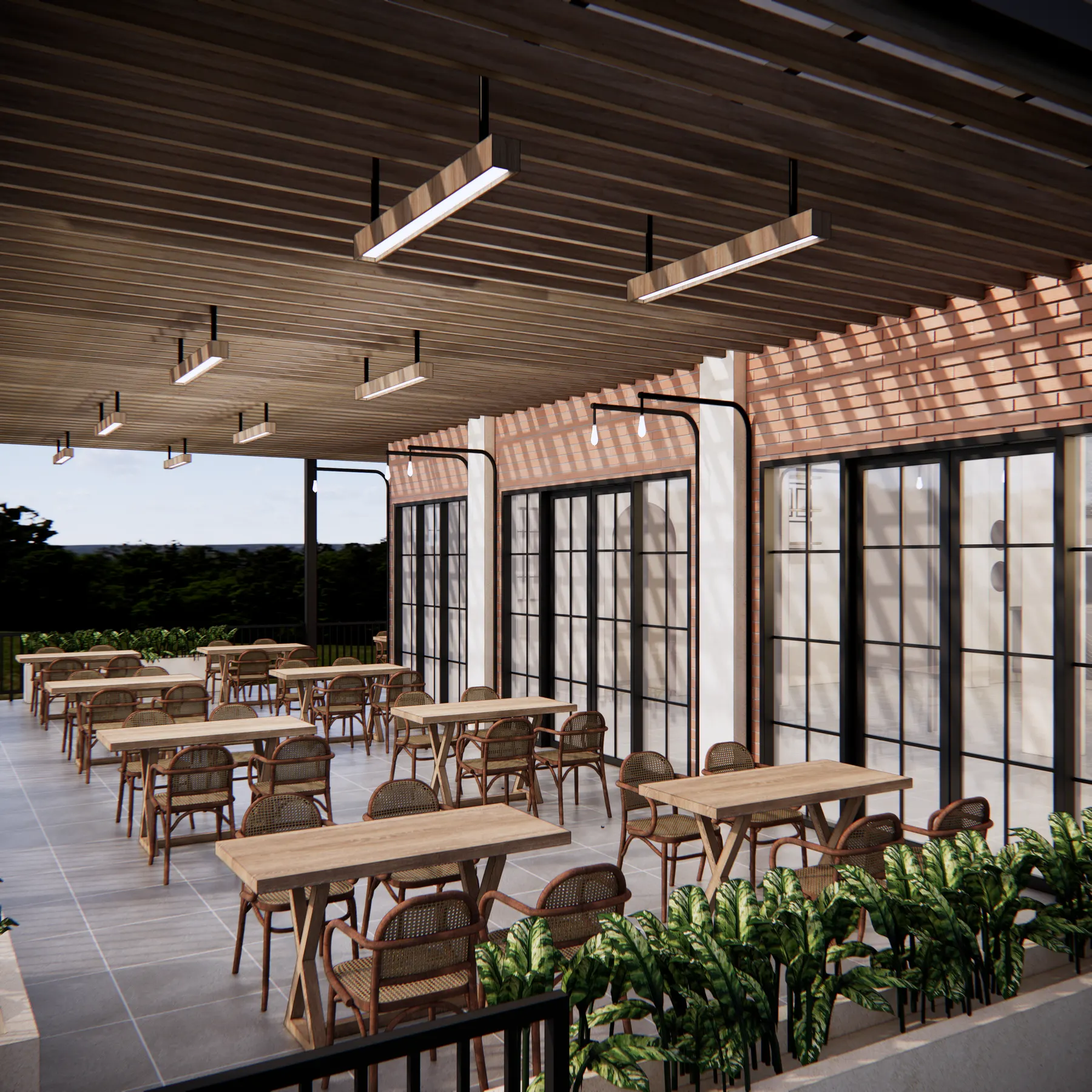 Peterseli — Resto — interior oleh KREIN Pekanbaru
