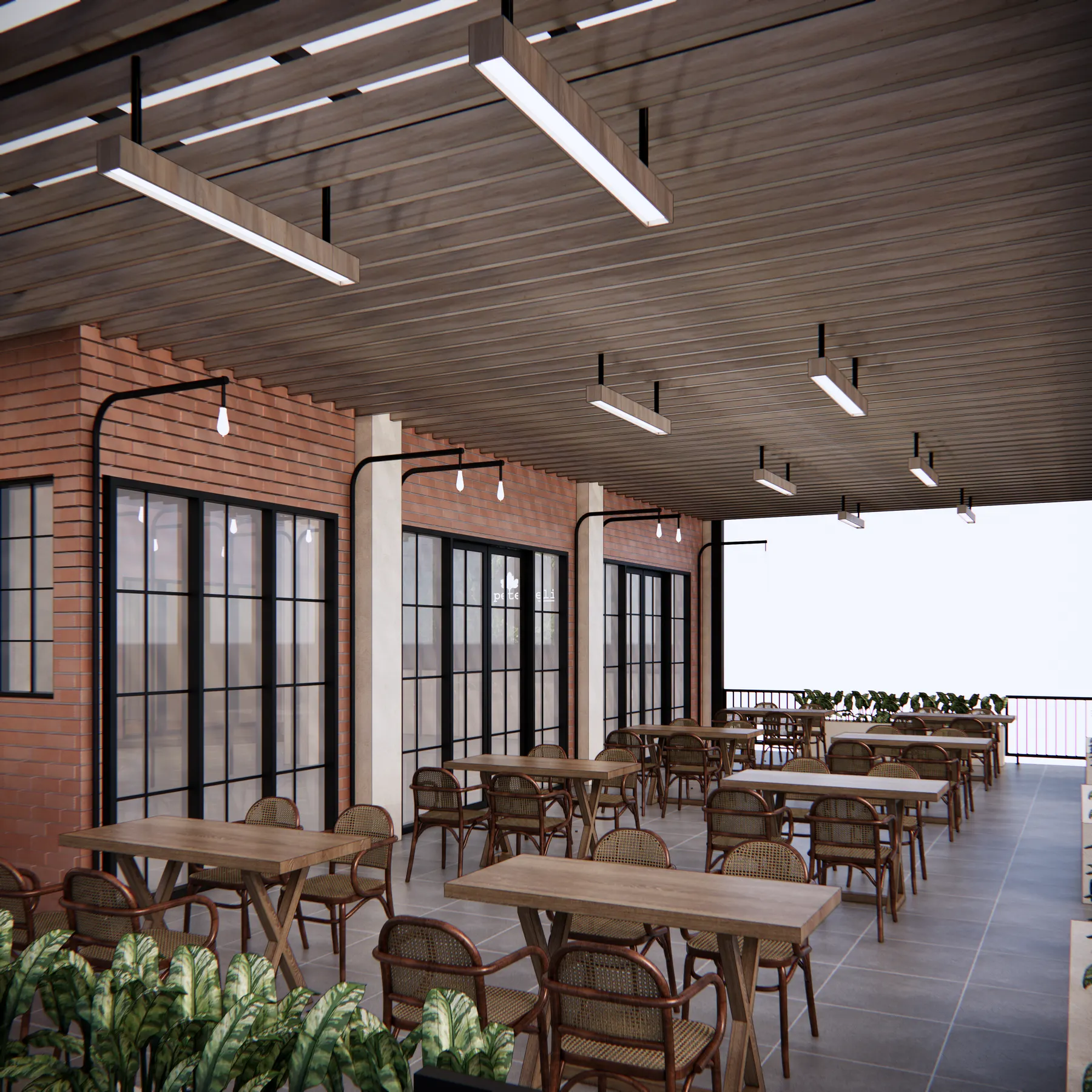 Peterseli — Resto — interior oleh KREIN Pekanbaru