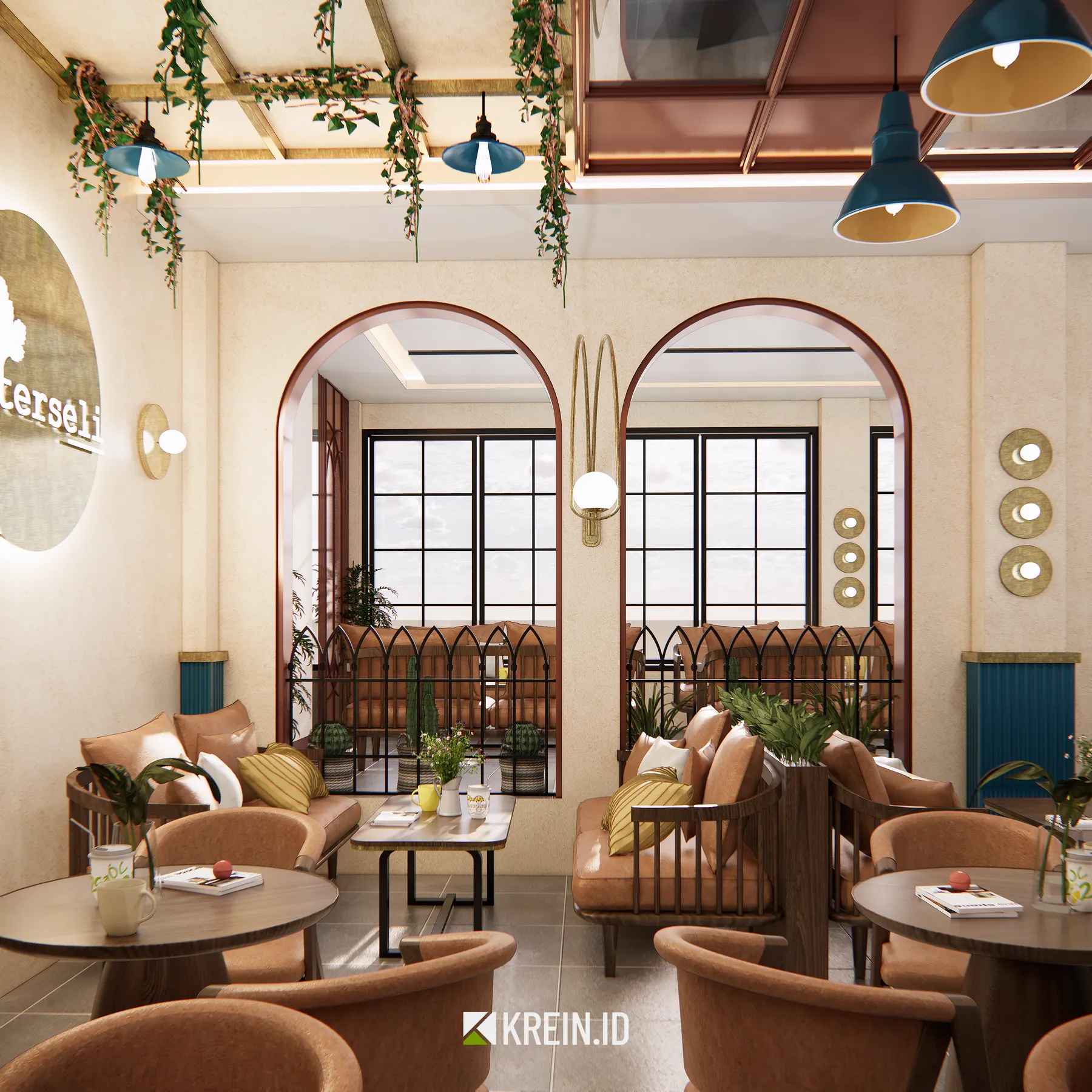 Peterseli — Resto — interior oleh KREIN Pekanbaru