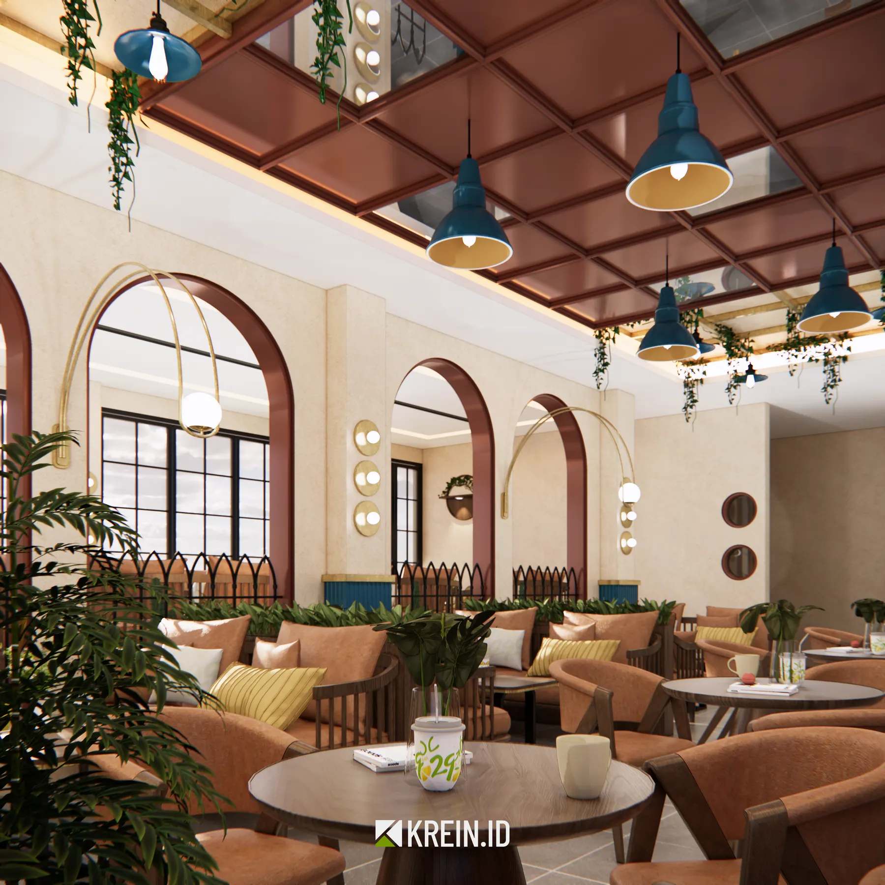 Peterseli — Resto — interior oleh KREIN Pekanbaru
