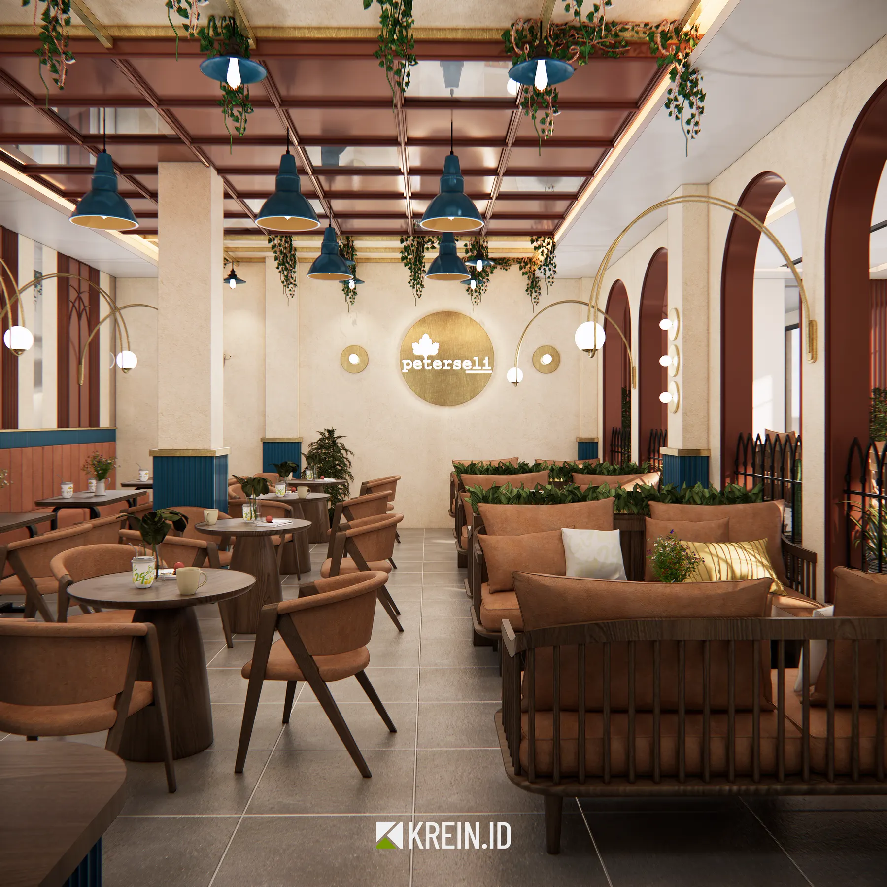 Peterseli — Resto — interior oleh KREIN Pekanbaru