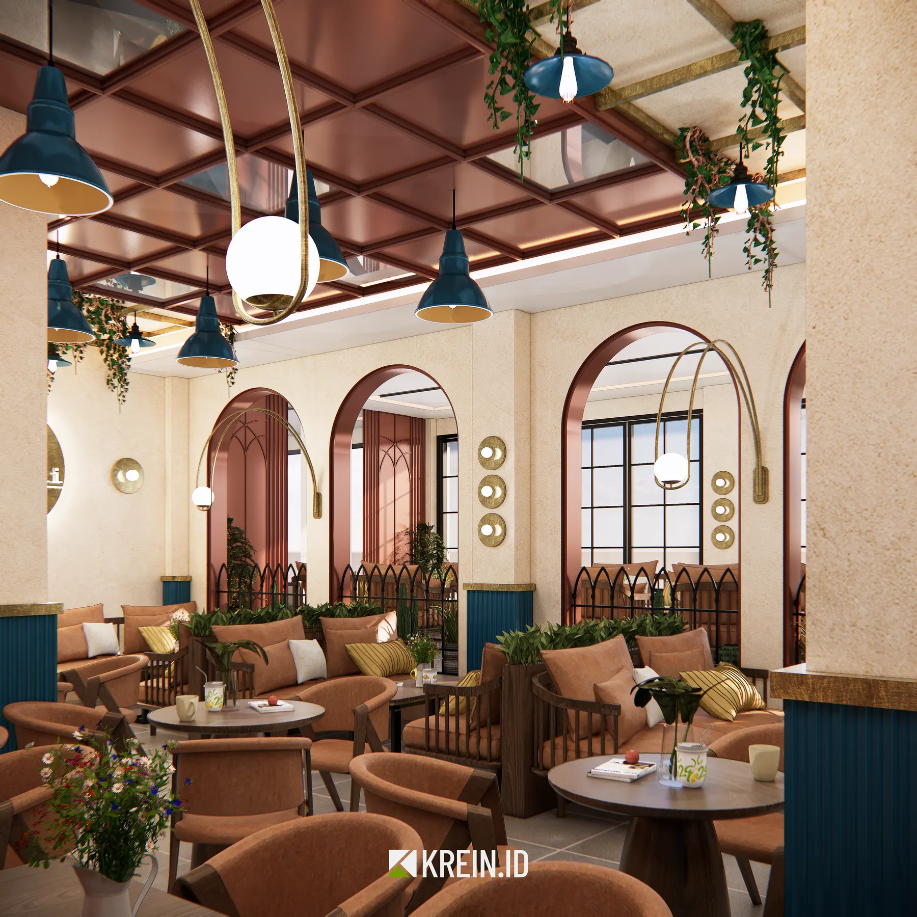 Peterseli — Resto — interior oleh KREIN Pekanbaru