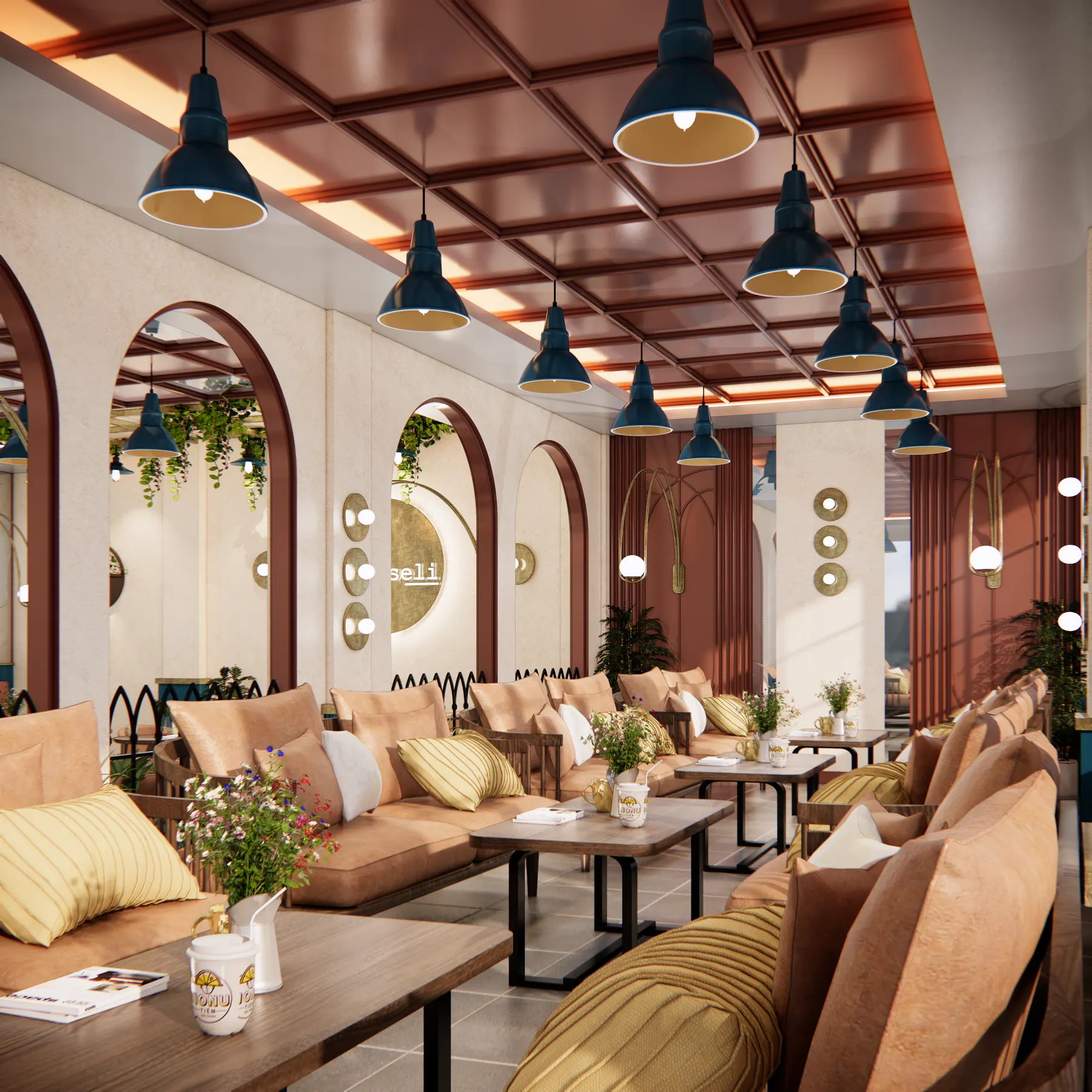 Peterseli — Resto — interior oleh KREIN Pekanbaru
