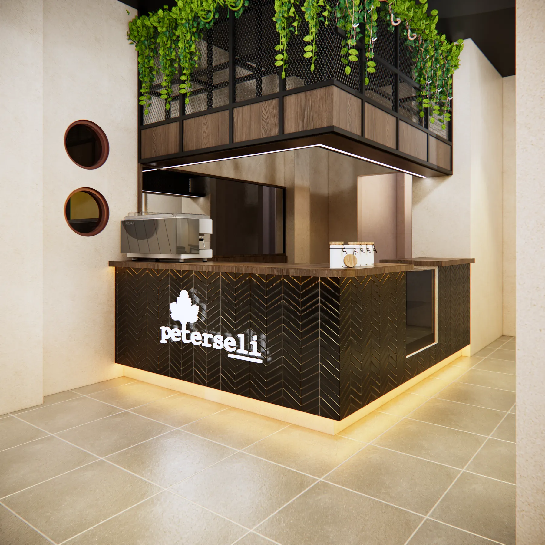 Peterseli — Resto — interior oleh KREIN Pekanbaru