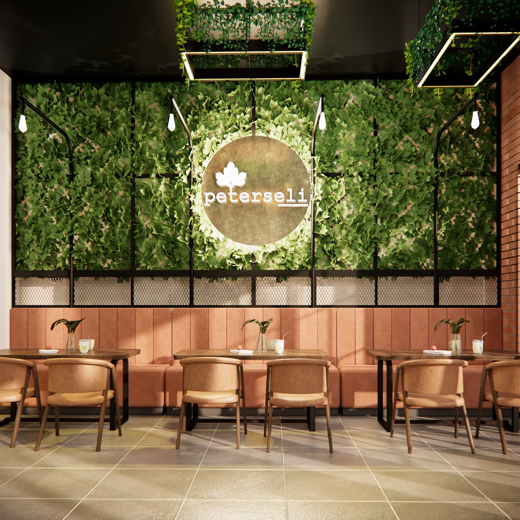 Peterseli — Resto — interior oleh KREIN Pekanbaru
