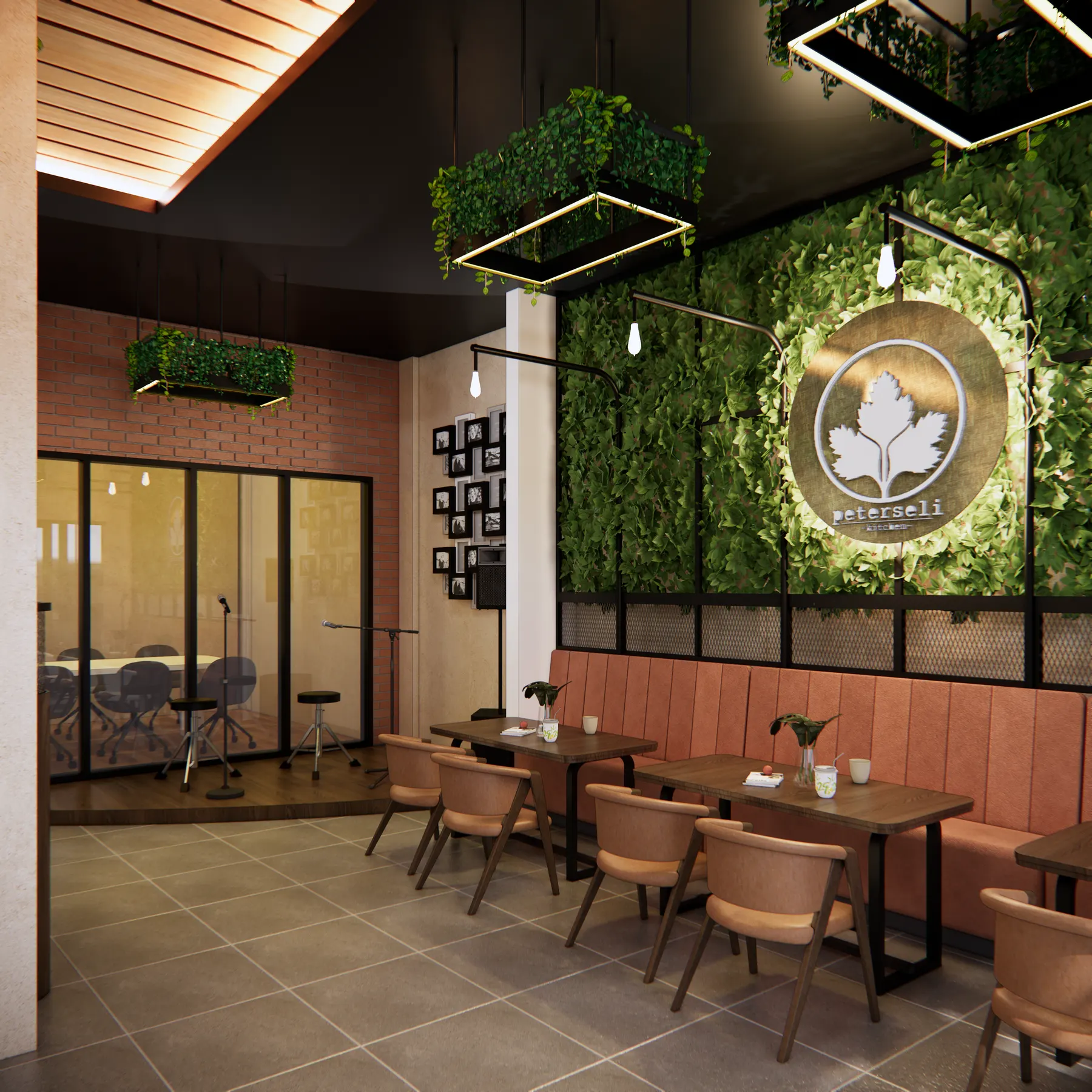 Peterseli — Resto — interior oleh KREIN Pekanbaru