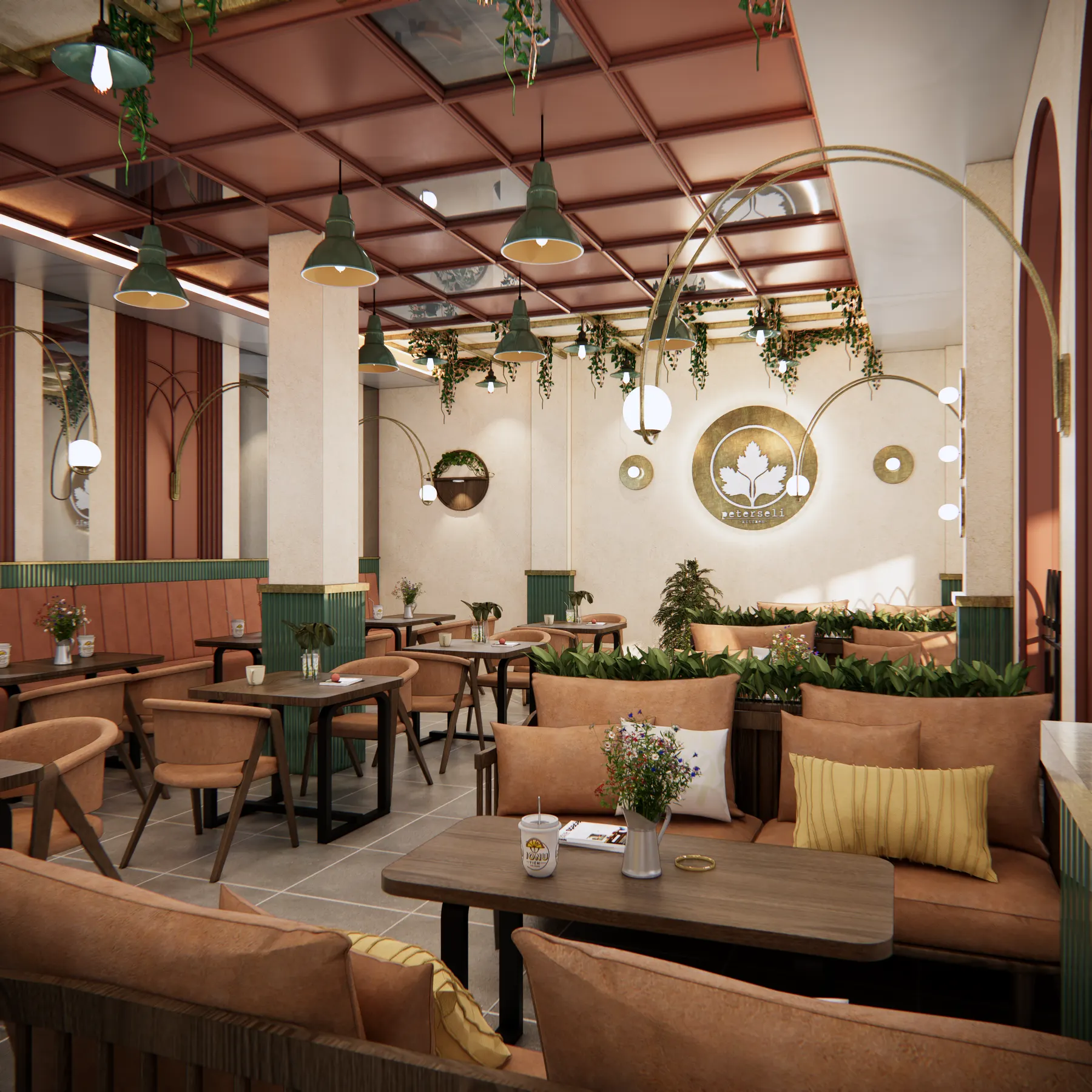Peterseli — Resto — interior oleh KREIN Pekanbaru