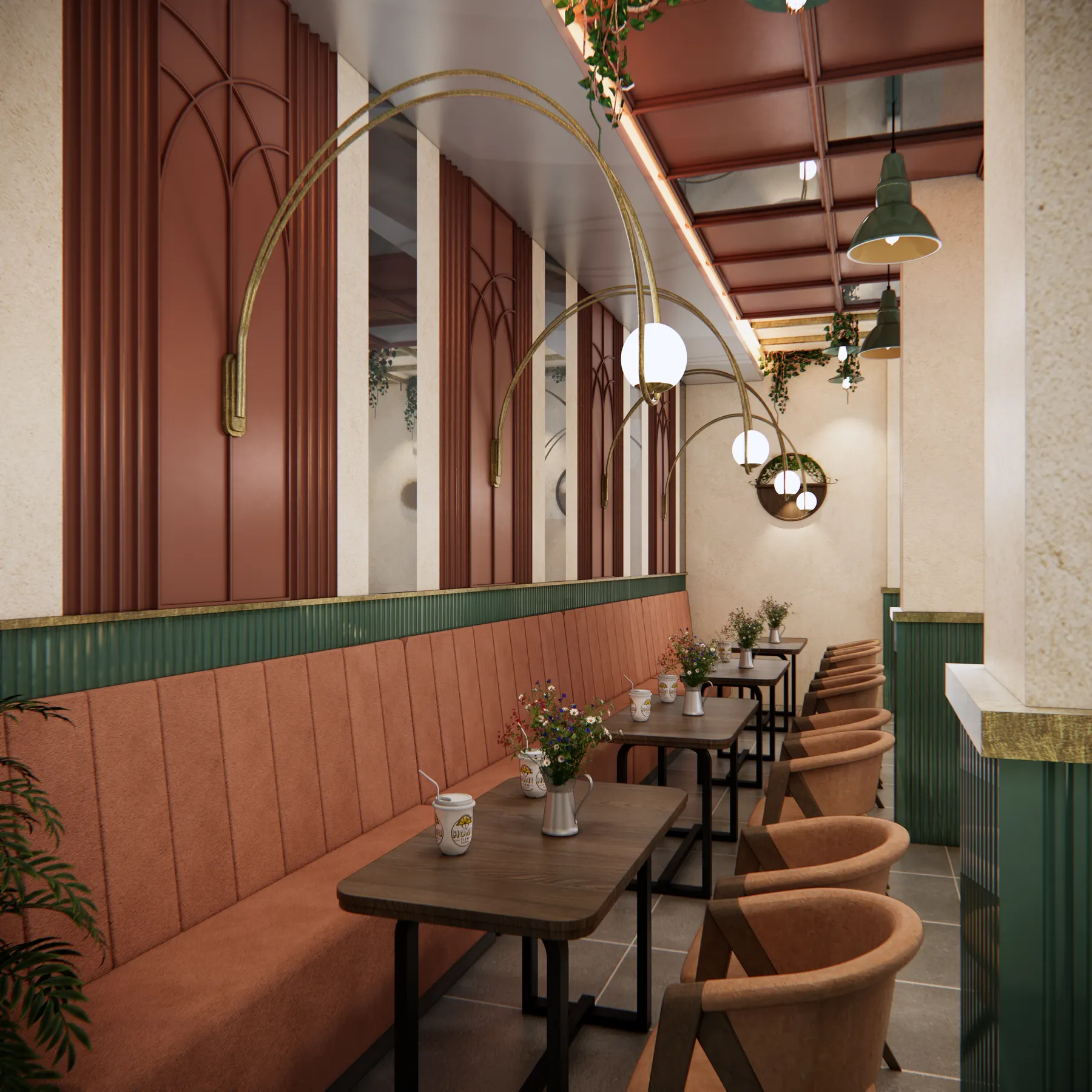 Peterseli — Resto — interior oleh KREIN Pekanbaru