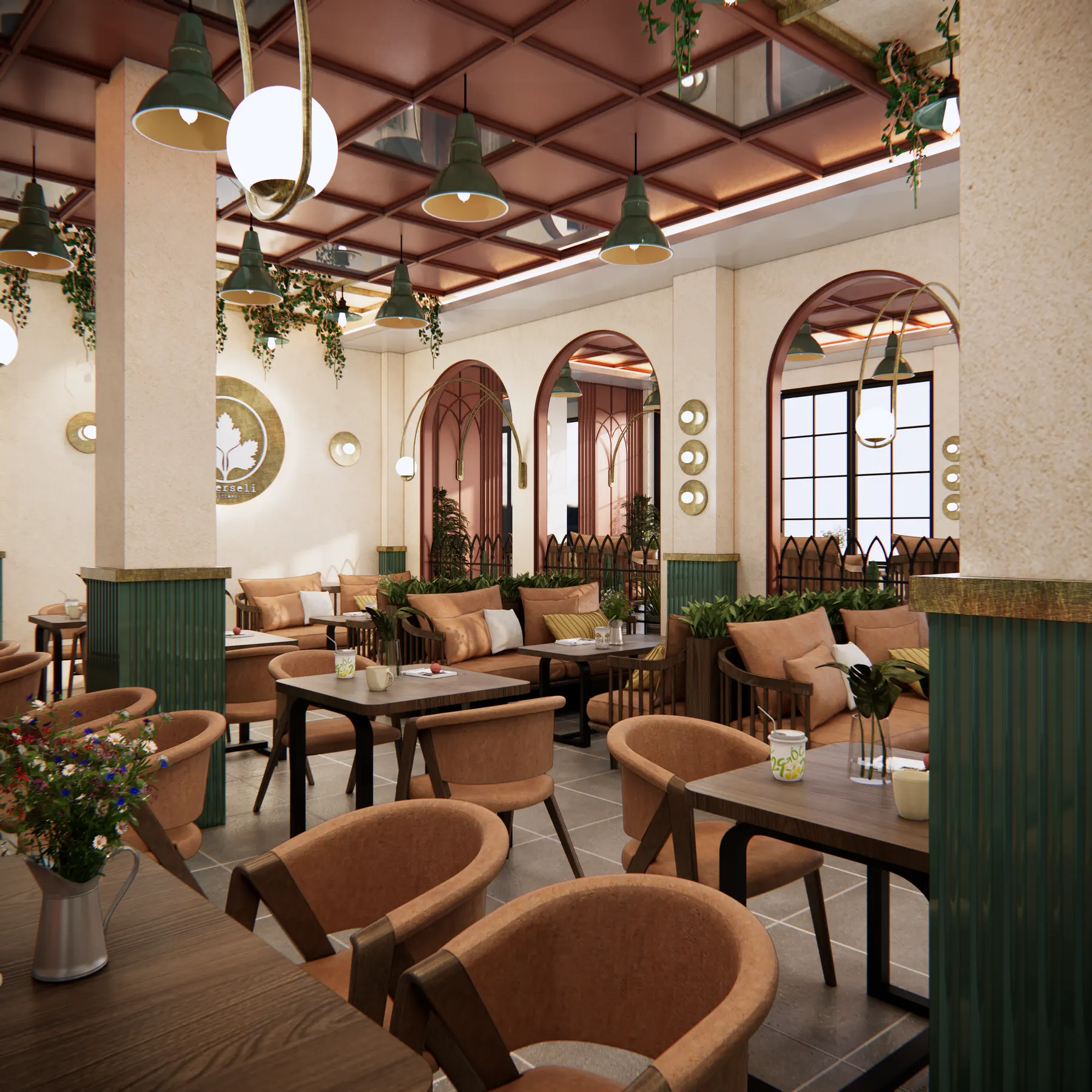 Peterseli — Resto — interior oleh KREIN Pekanbaru
