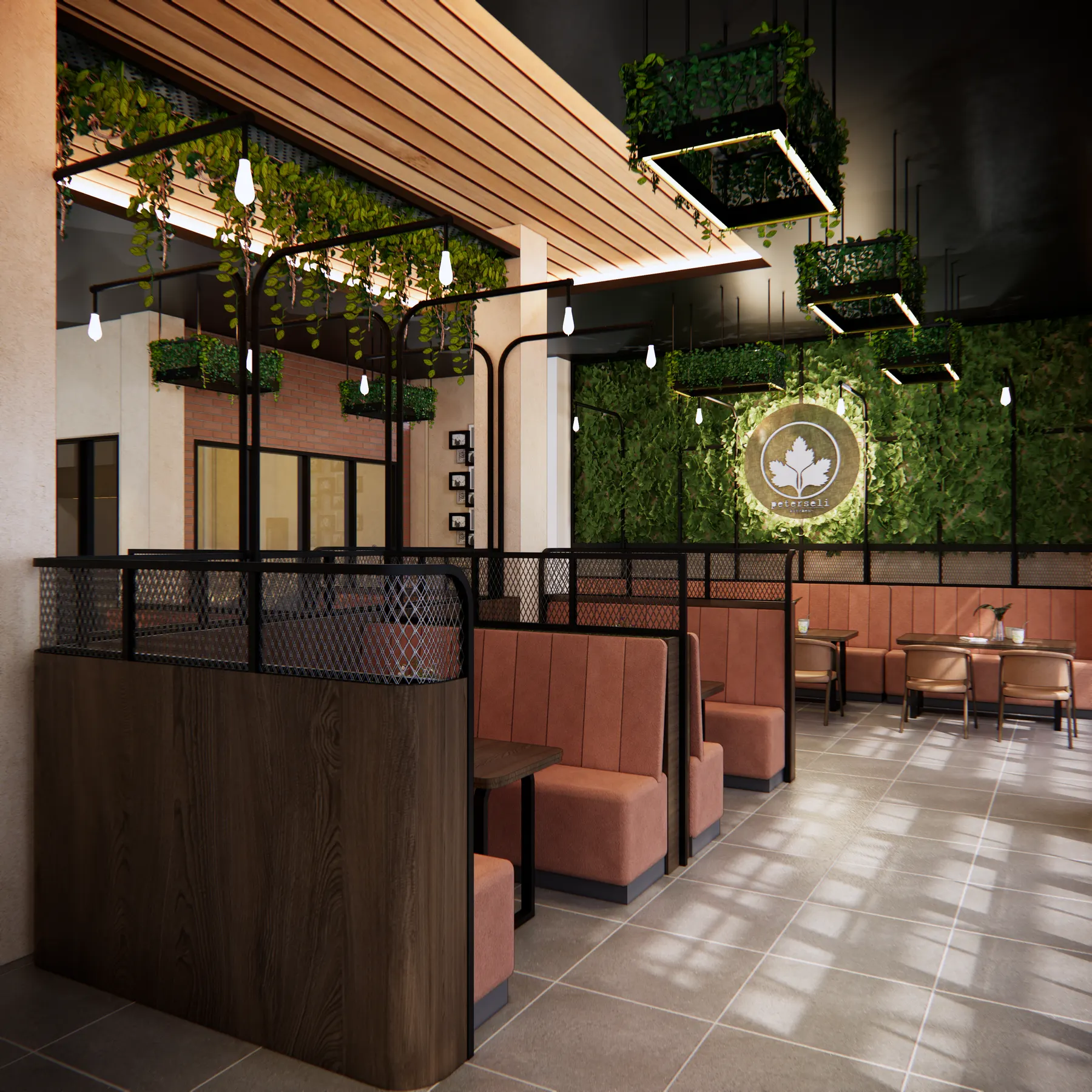 Peterseli — Resto — interior oleh KREIN Pekanbaru