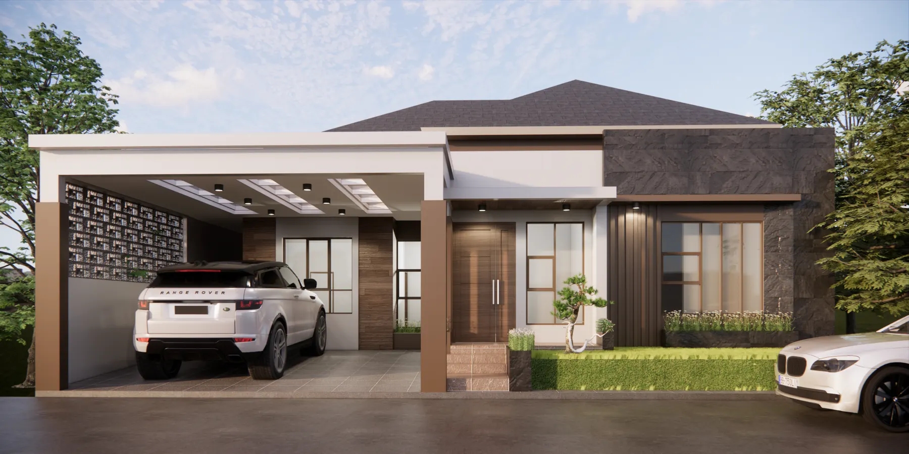 Rumah Mr. RYL Rumbai — Exterior — interior oleh KREIN Pekanbaru