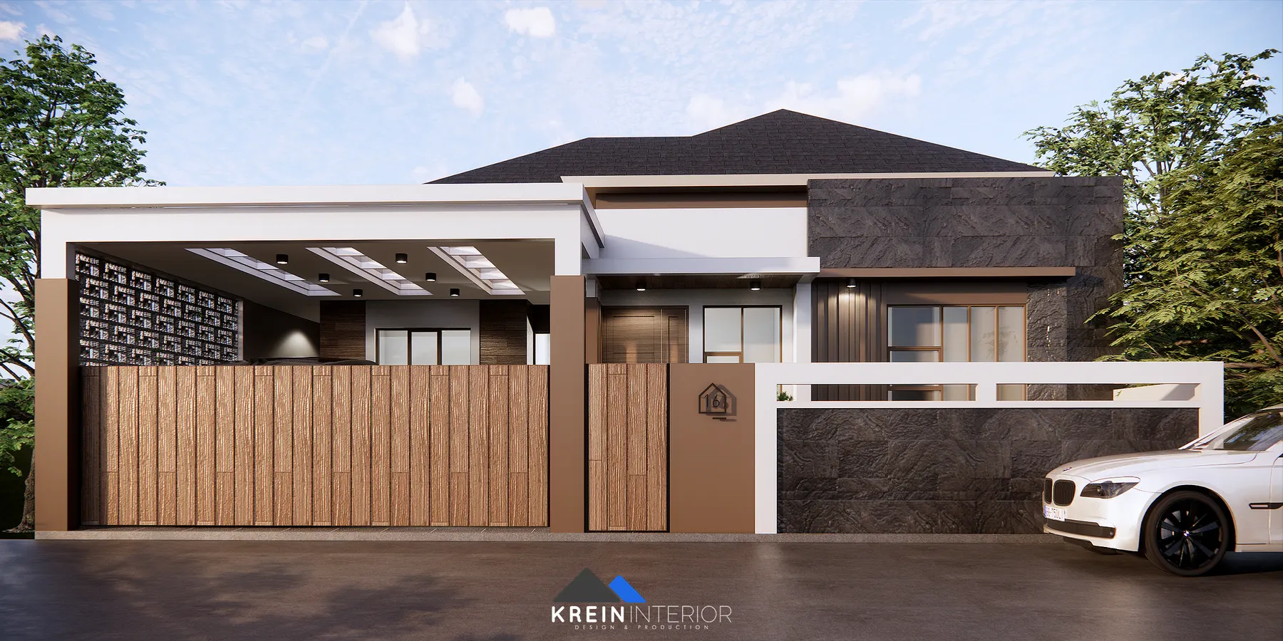Rumah Mr. RYL Rumbai — Exterior — interior oleh KREIN Pekanbaru