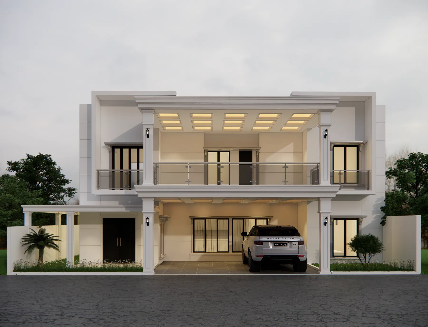 Rumah Mr. WDI  (Exterior) — Design — interior oleh KREIN Pekanbaru