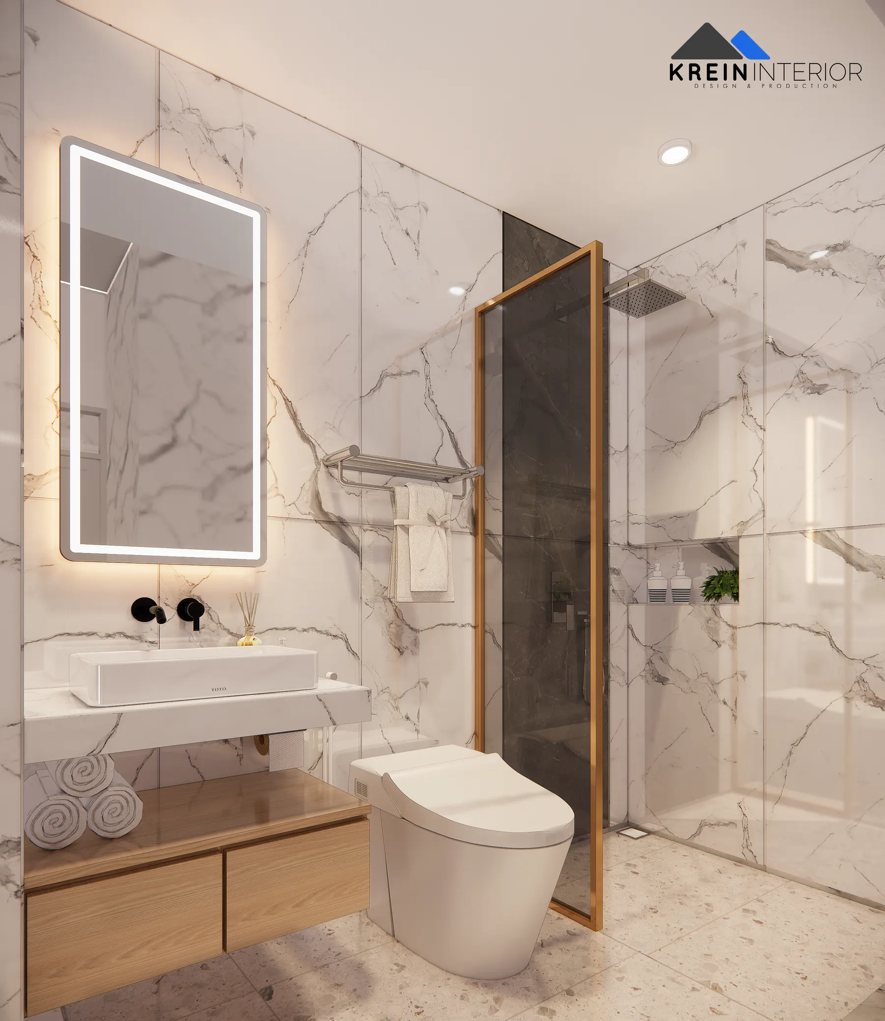 Rumah Mr. WDI (Interior) — Kamar Mandi — interior oleh KREIN Pekanbaru
