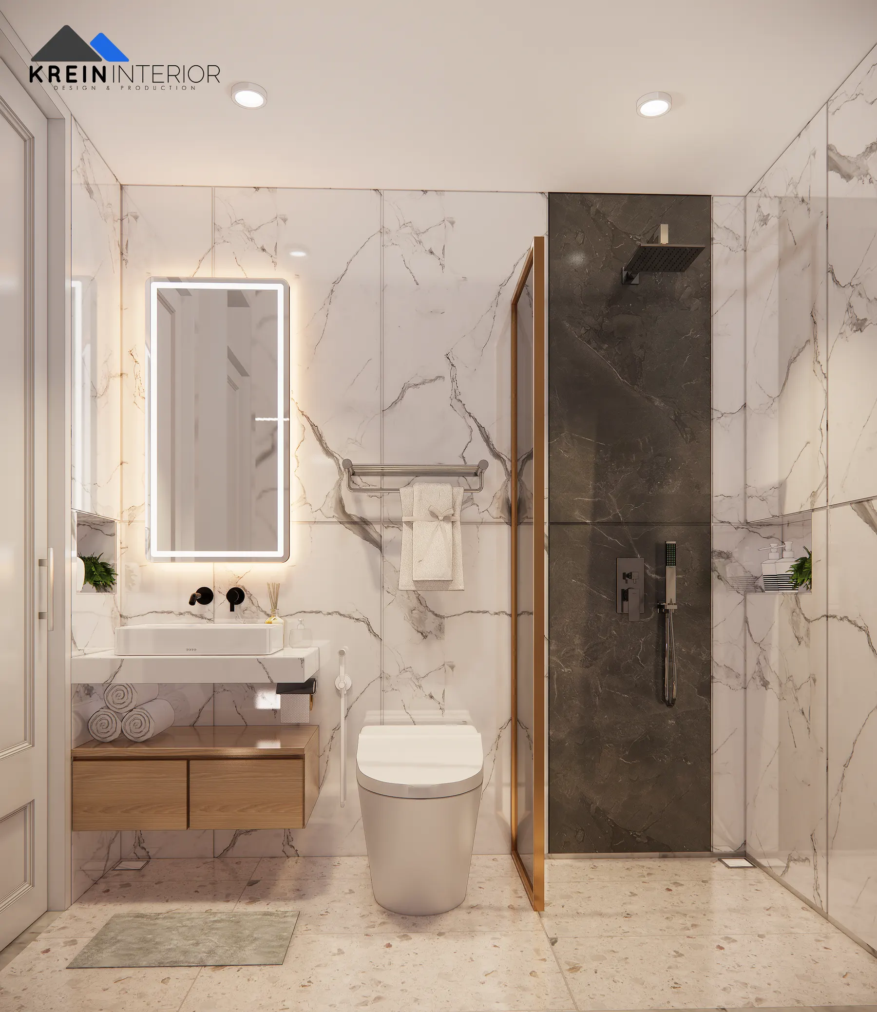 Rumah Mr. WDI (Interior) — Kamar Mandi — interior oleh KREIN Pekanbaru