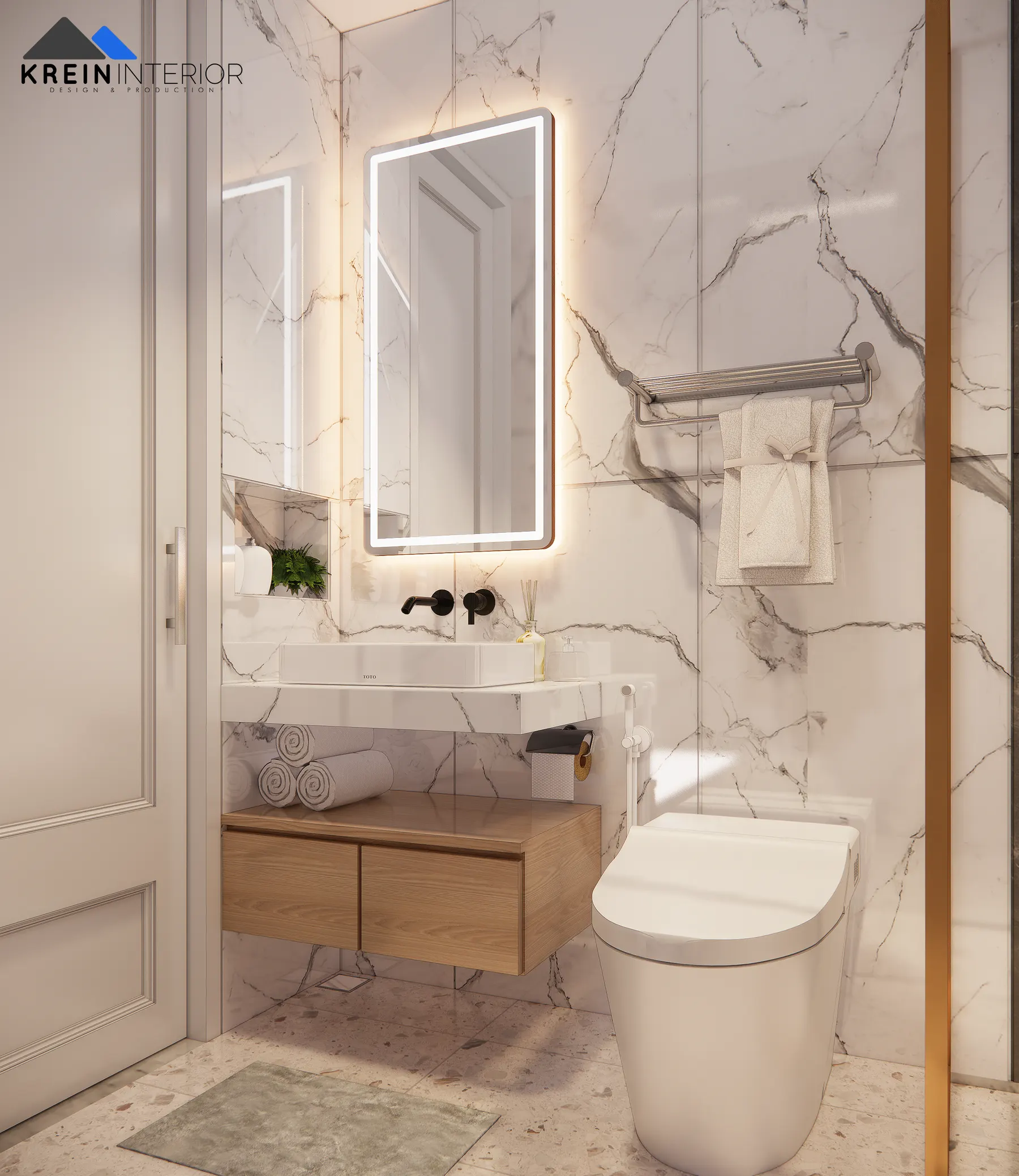 Rumah Mr. WDI (Interior) — Kamar Mandi — interior oleh KREIN Pekanbaru