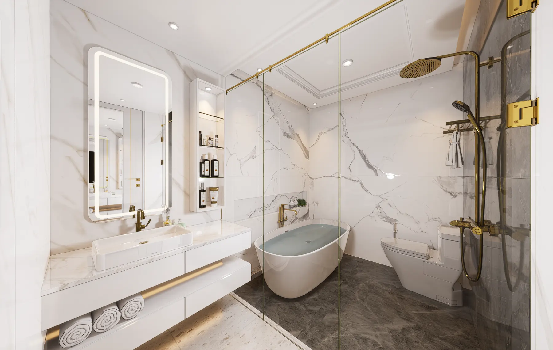Rumah Mr. WDI (Interior) — Kamar Mandi — interior oleh KREIN Pekanbaru
