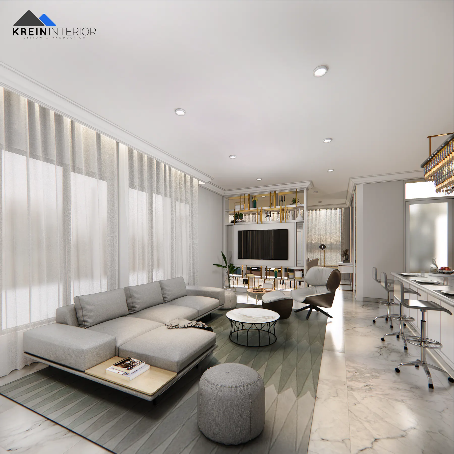 Rumah Mr. WDI (Interior) — LIving Area — interior oleh KREIN Pekanbaru