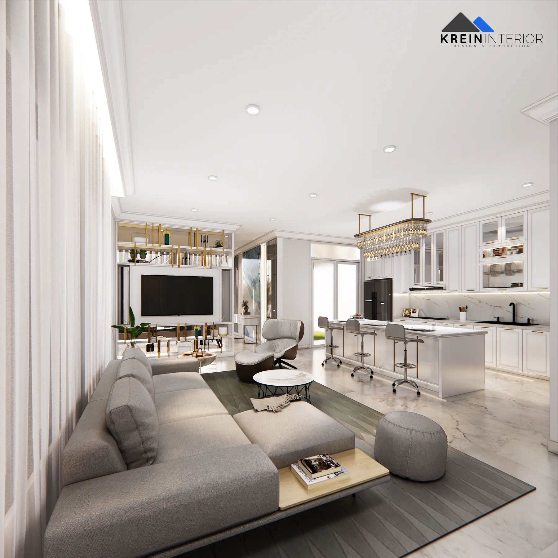 Rumah Mr. WDI (Interior) — LIving Area — interior oleh KREIN Pekanbaru