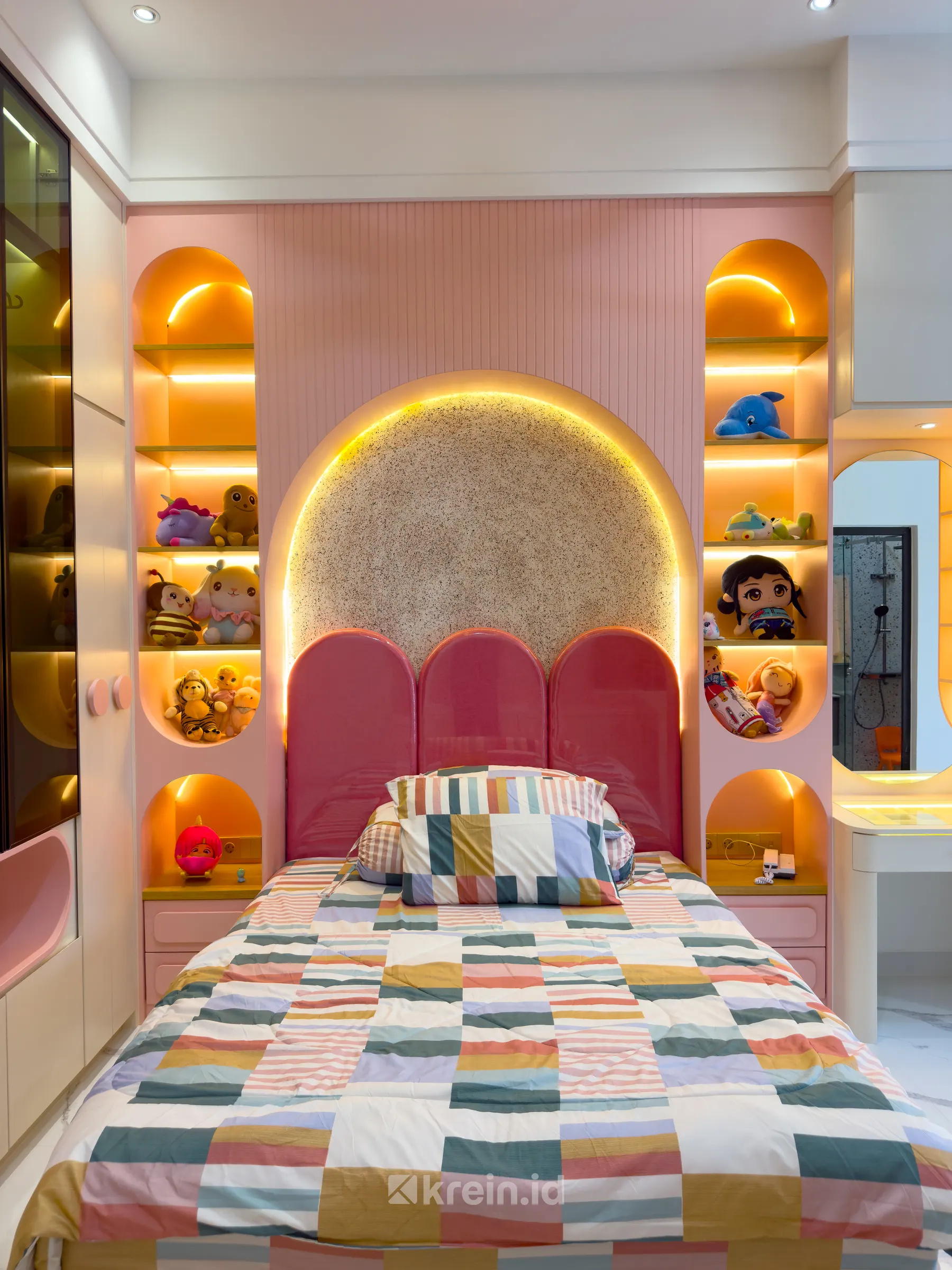 Rumah Tinggal Mr. RI (Girl's Bedroom) — Rumah Tinggal Mr. RI (Girl's Bedroom) — interior oleh KREIN Pekanbaru