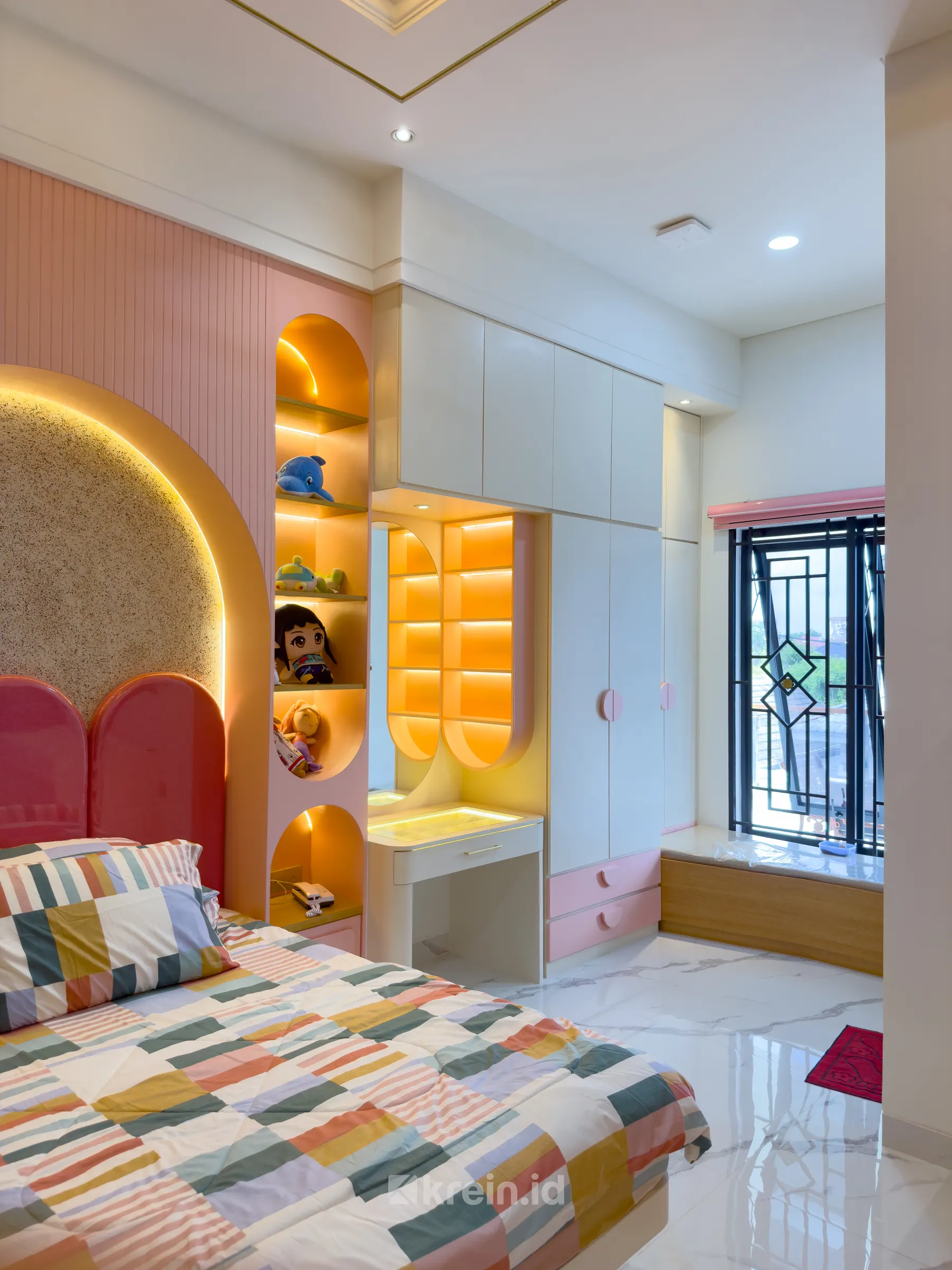 Rumah Tinggal Mr. RI (Girl's Bedroom) — Rumah Tinggal Mr. RI (Girl's Bedroom) — interior oleh KREIN Pekanbaru