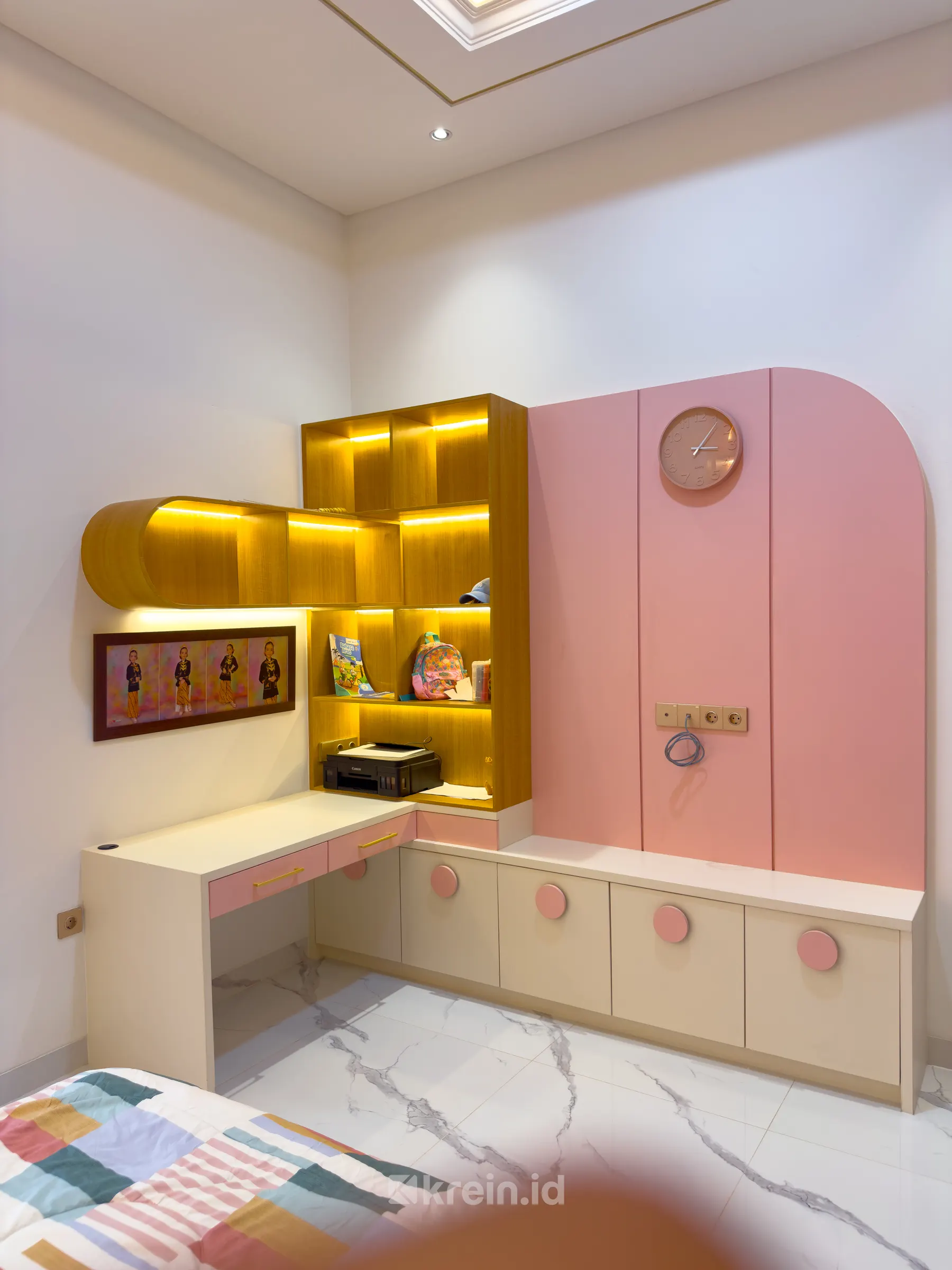 Rumah Tinggal Mr. RI (Girl's Bedroom) — Rumah Tinggal Mr. RI (Girl's Bedroom) — interior oleh KREIN Pekanbaru